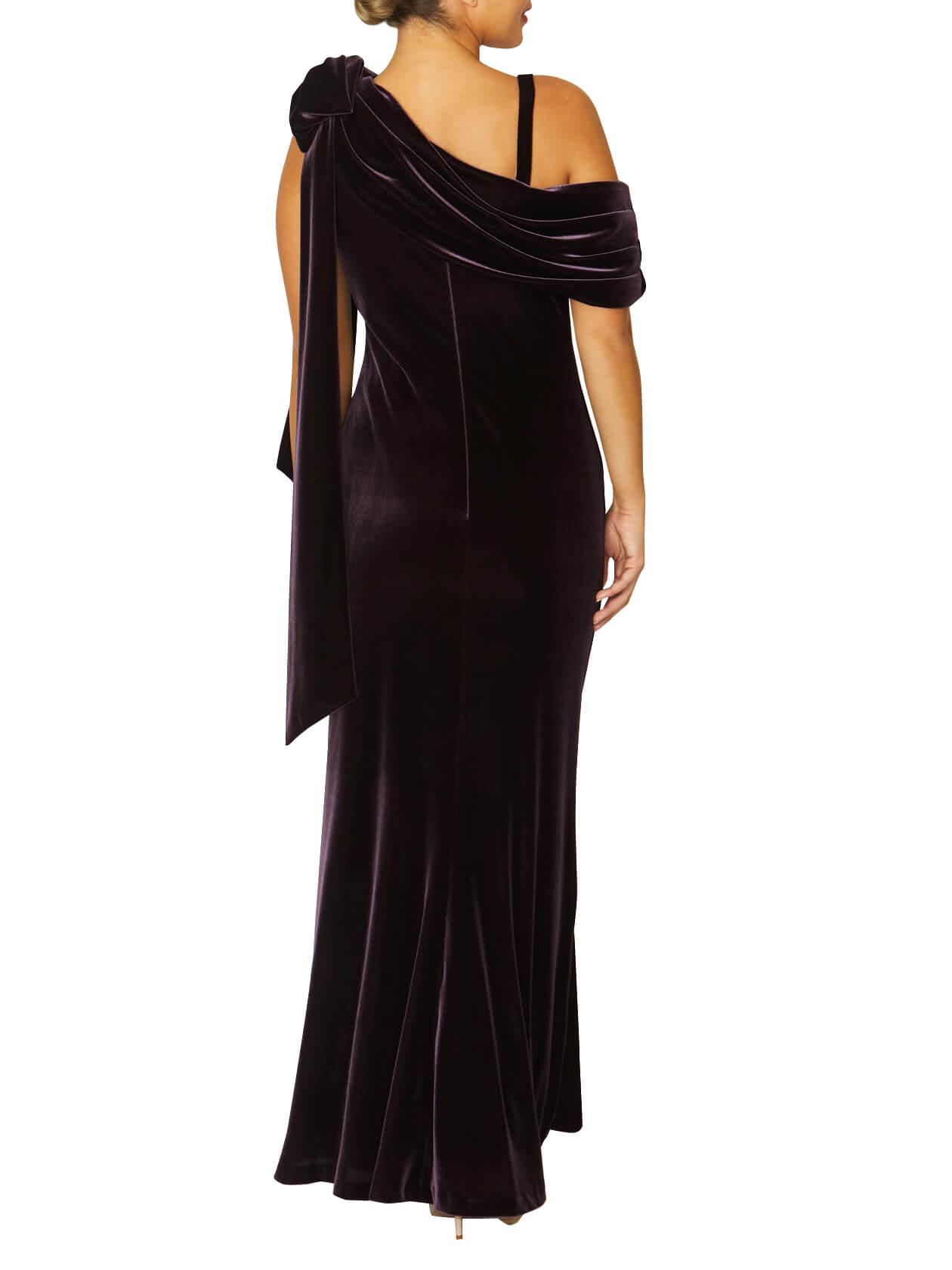 Madeline Amethyst Velour Gown