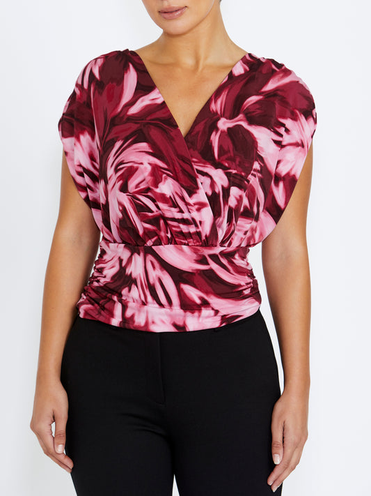 Calista Burgundy Jersey Top