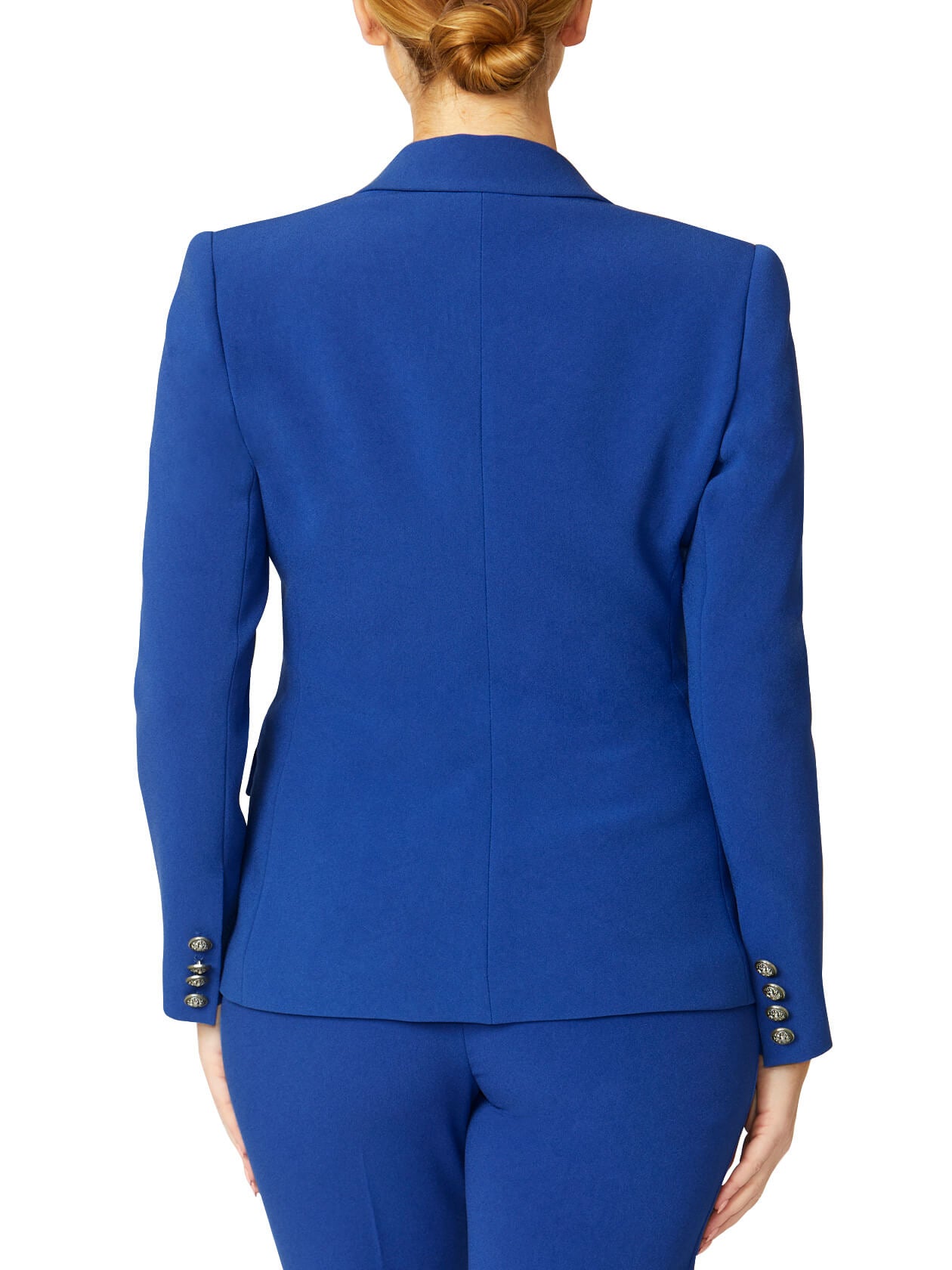 Vanessa Cobalt Double-Beasted Jacket
