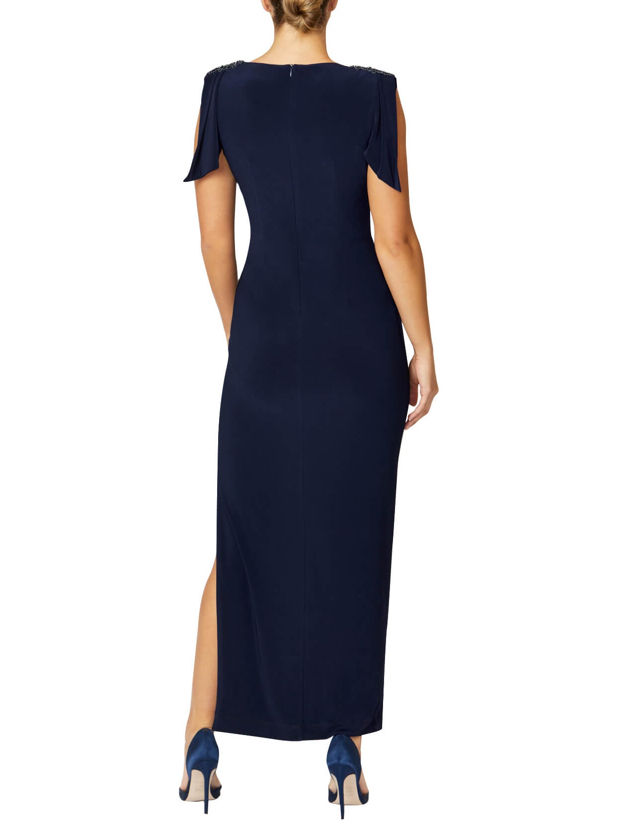 Hebe Navy Jersey Gown