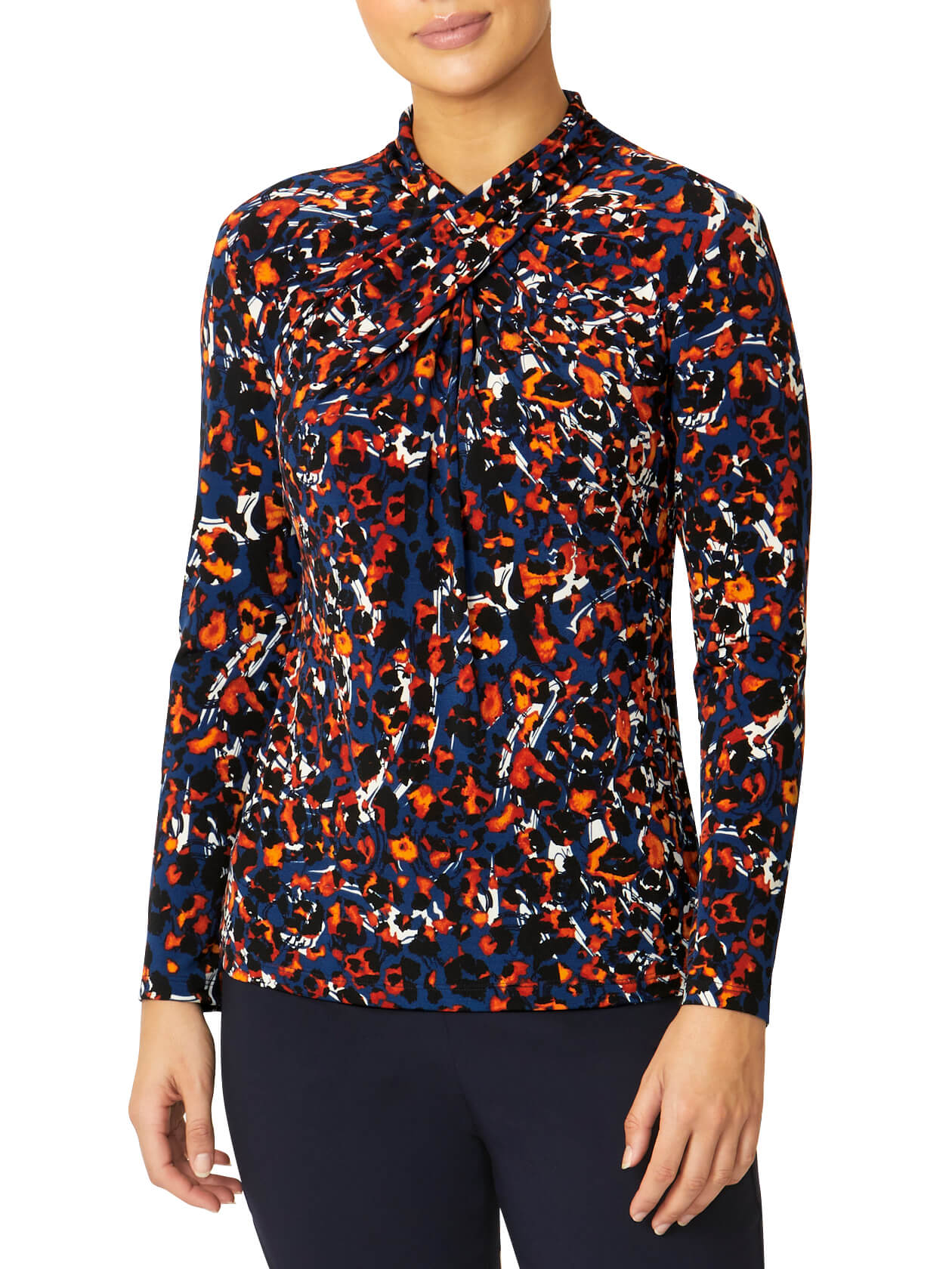 Diana Multi Colour Jersey Top