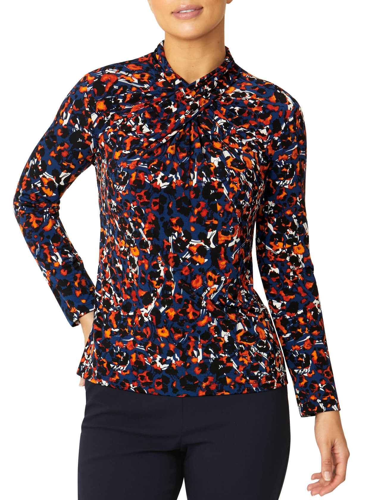 Diana Multi Colour Jersey Top