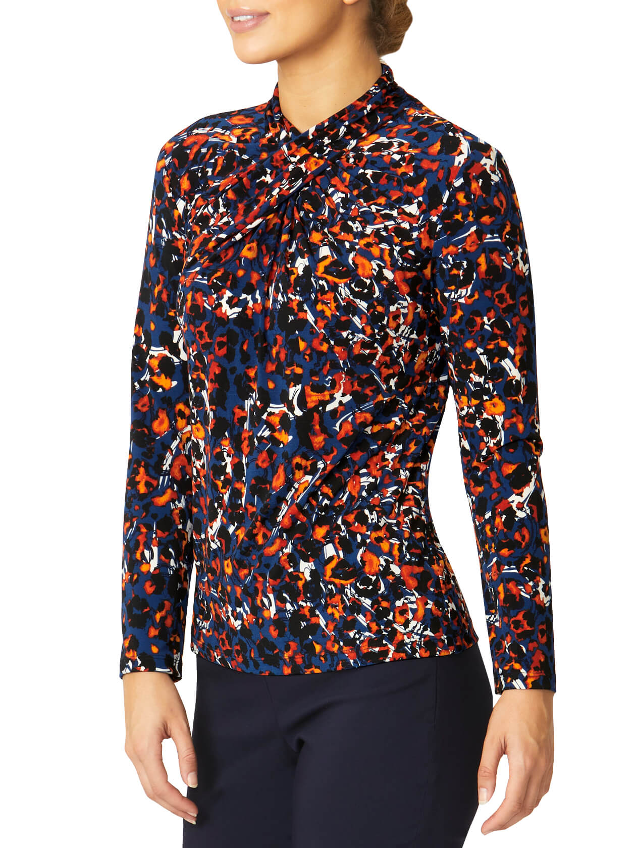 Diana Multi Colour Jersey Top