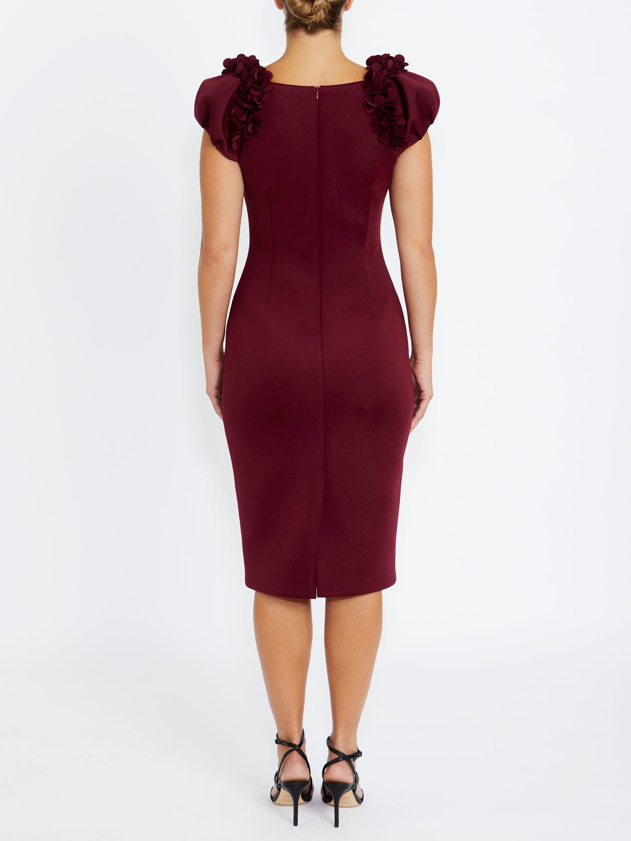 Petal Burgundy Dress