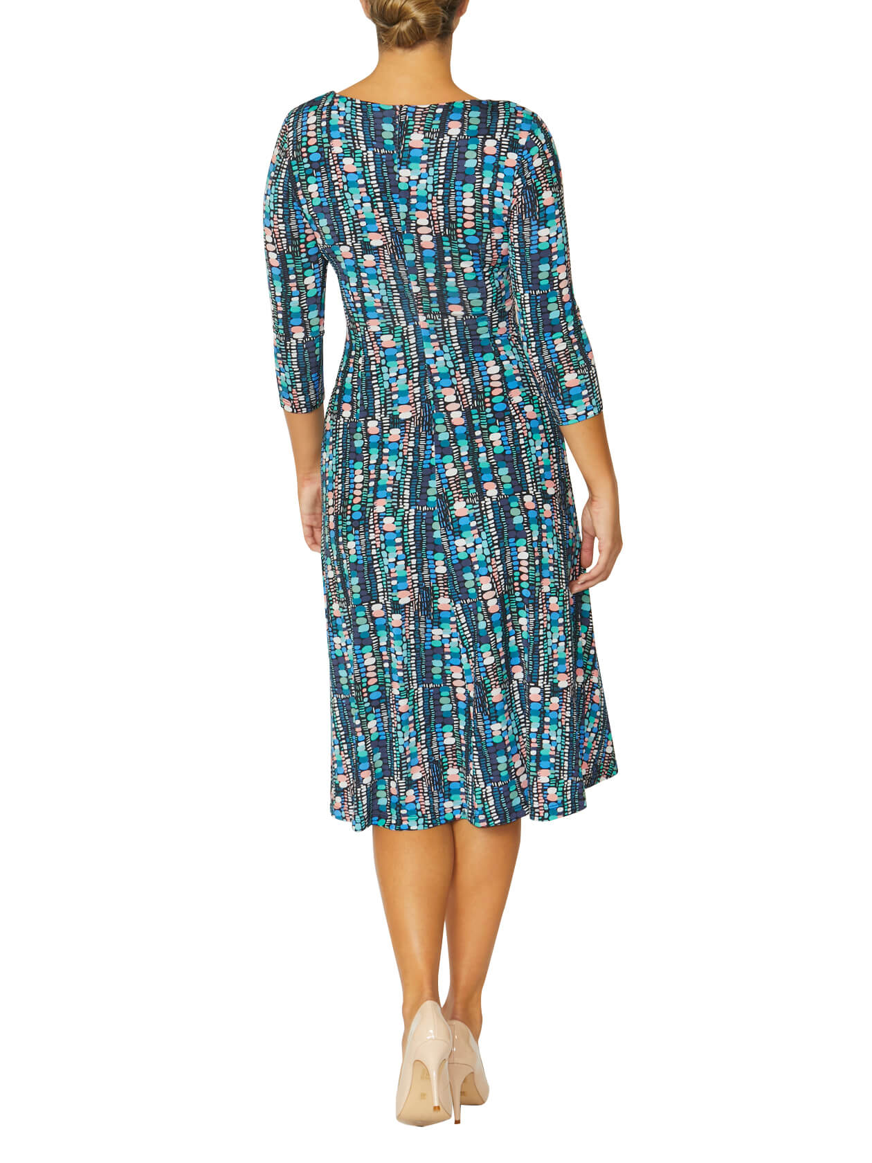 Kate Ocean Spot Jersey Dress
