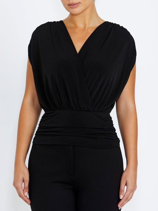 Calista Black Jersey Top