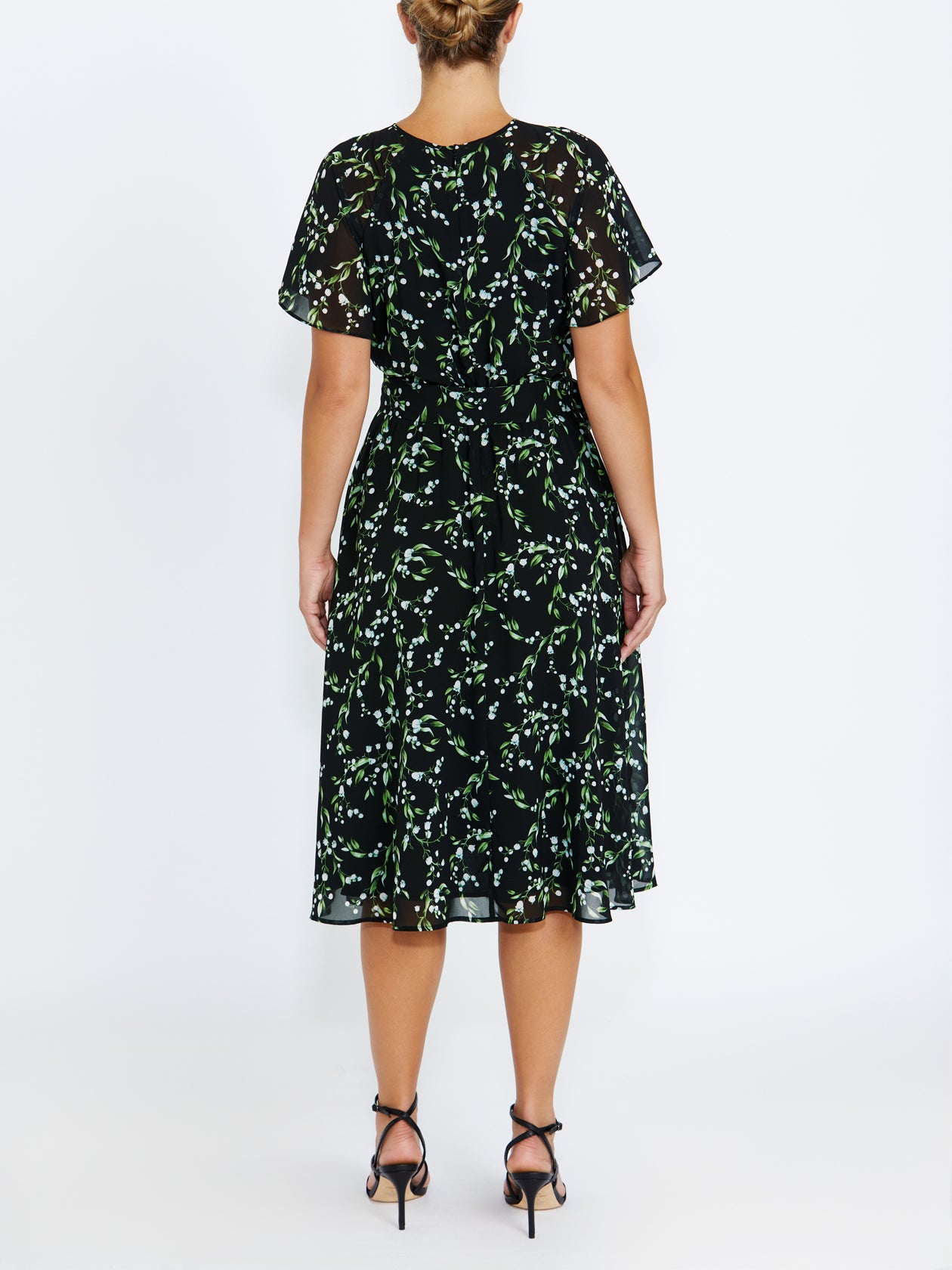 Women's Chiffon Midi Length Dress | Ainara