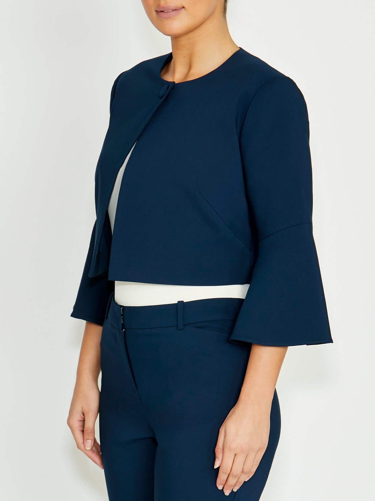 Fable Navy Crop Jacket