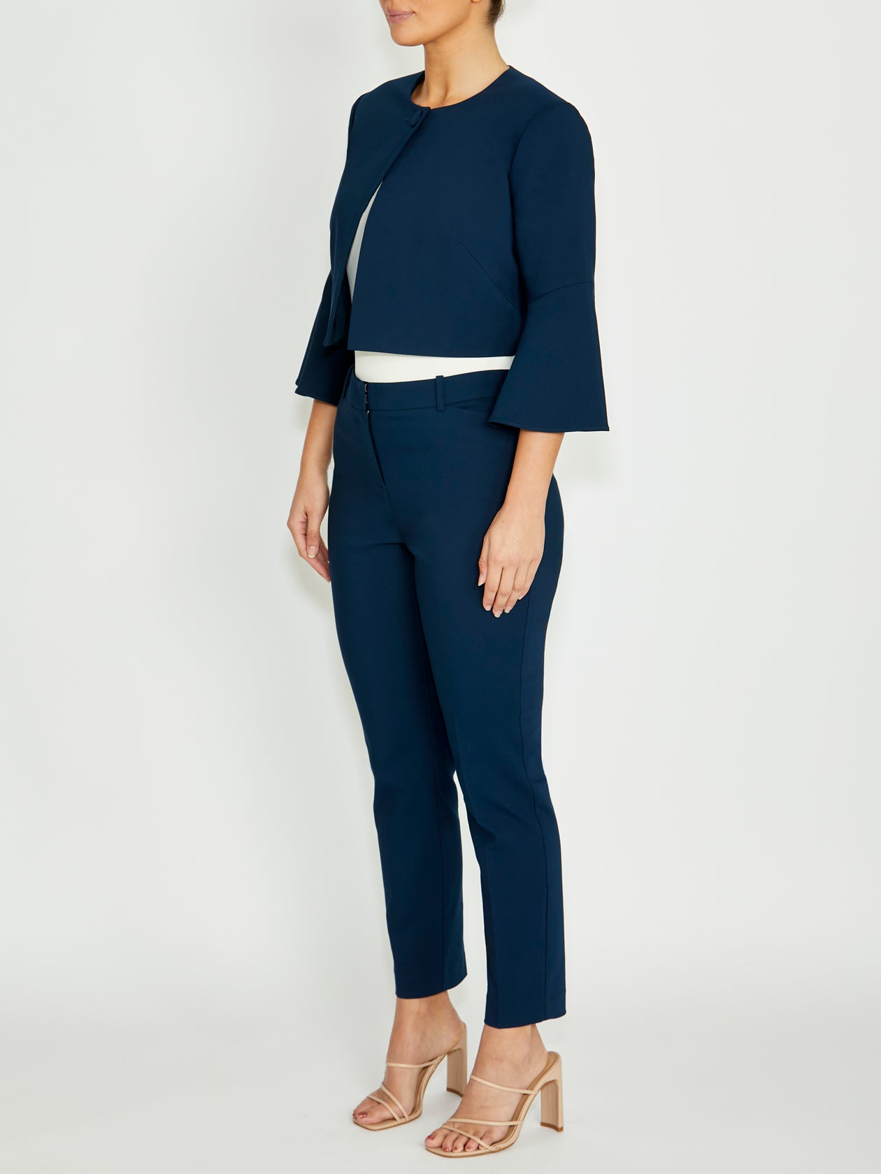 Fable Navy Crop Jacket
