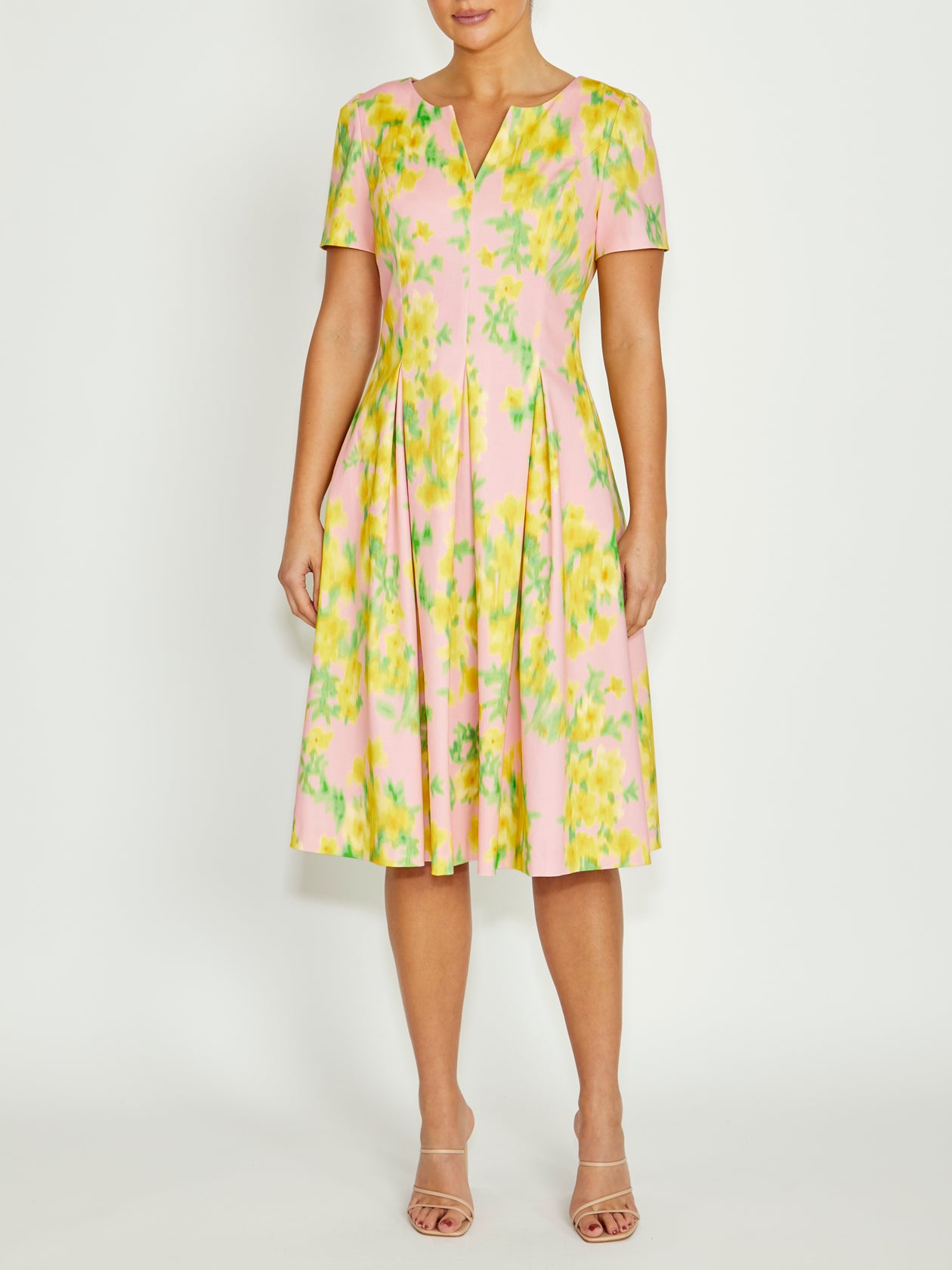 Alessandra Pink Floral Dress