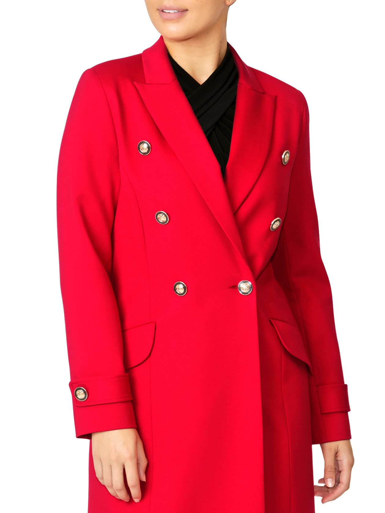 Margot Red Ponte Coat