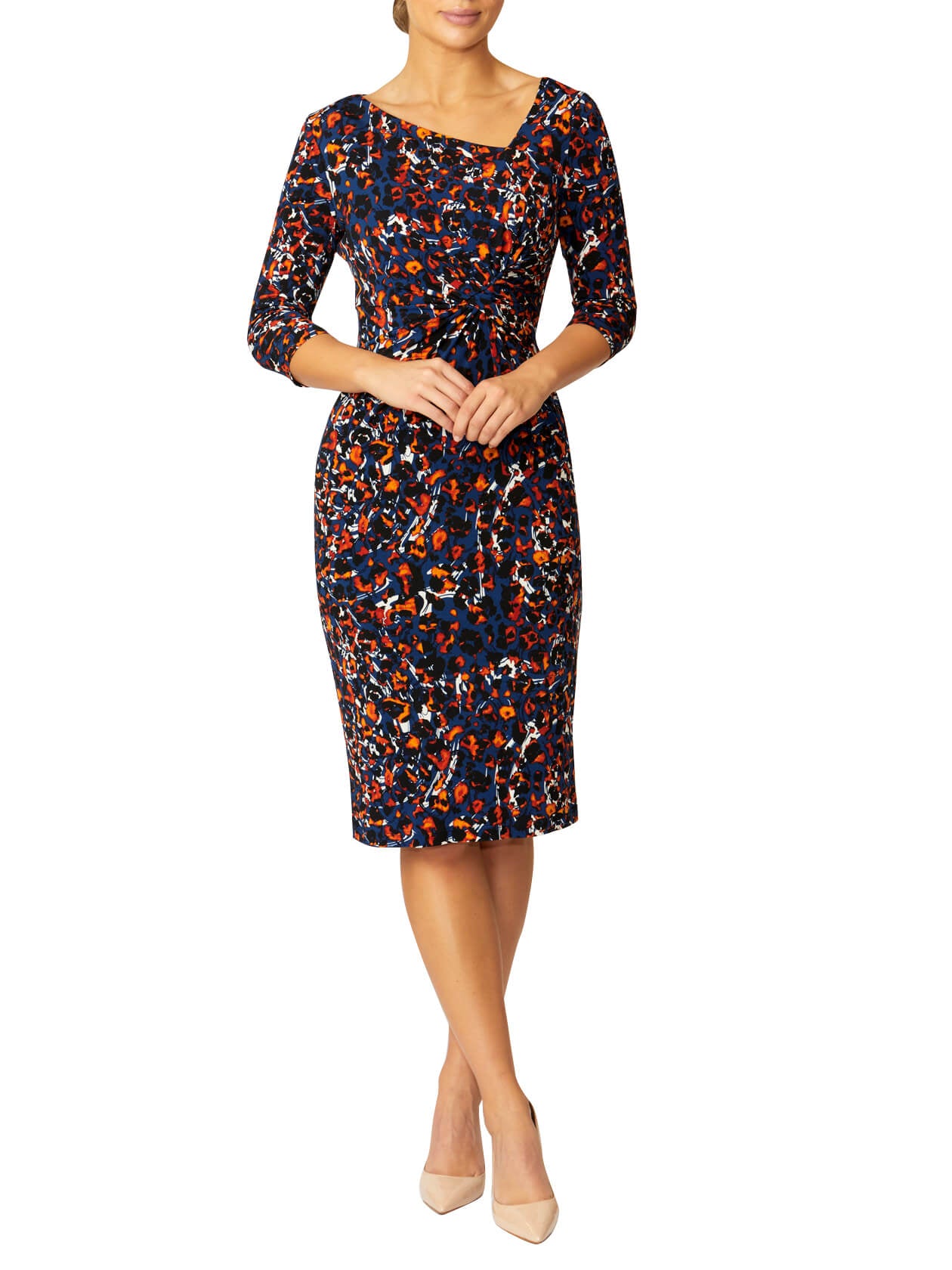Celia Printed Jersey Dress