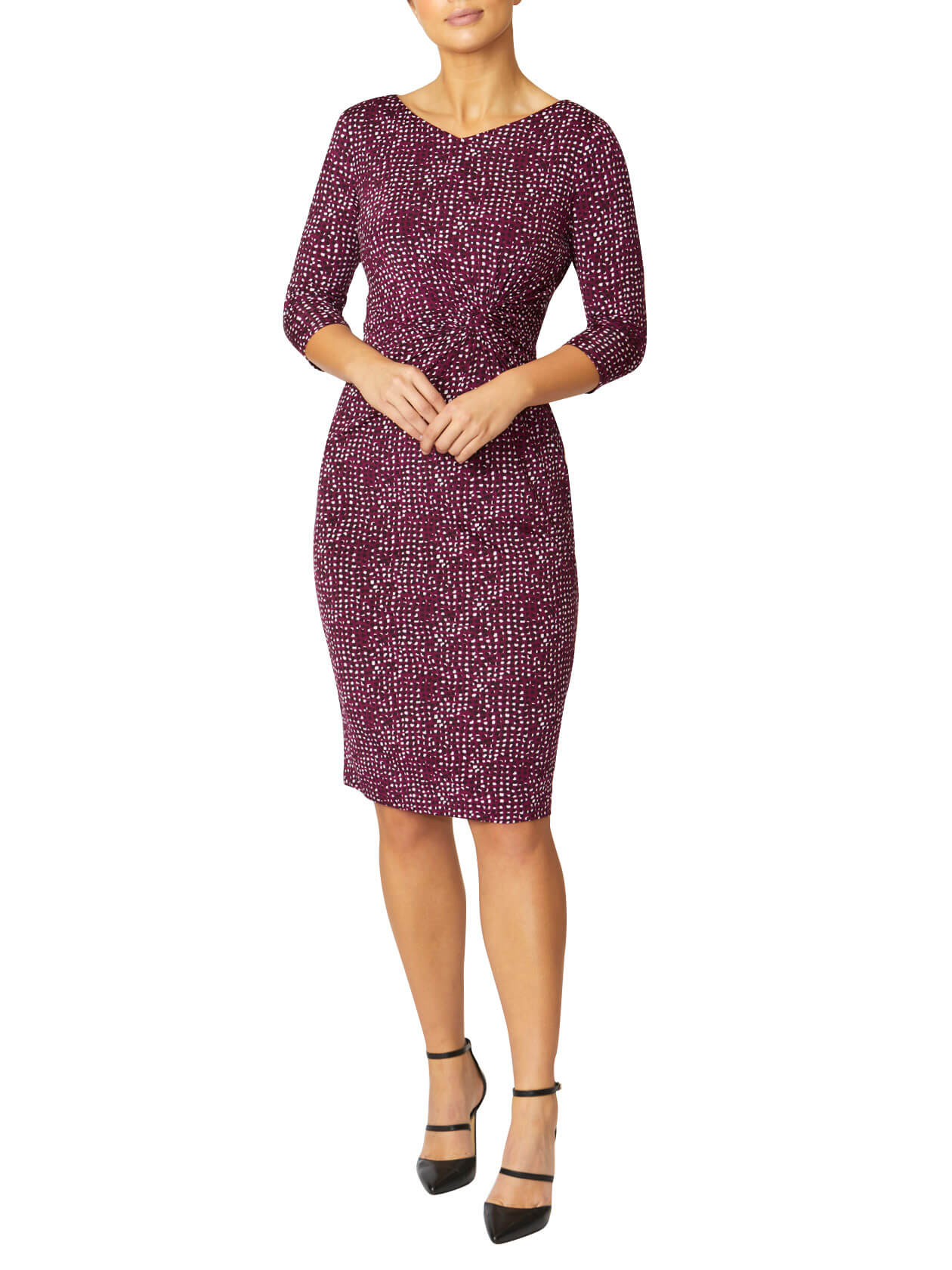 Verona Berry Confetti Jersey Dress