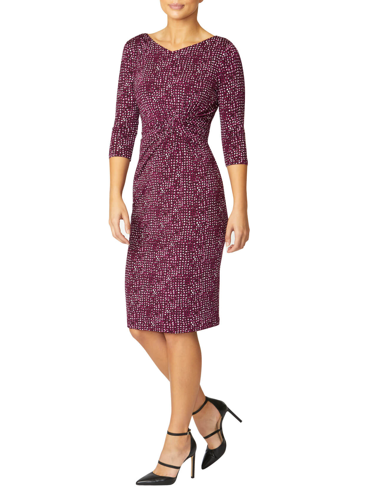 Verona Berry Confetti Jersey Dress