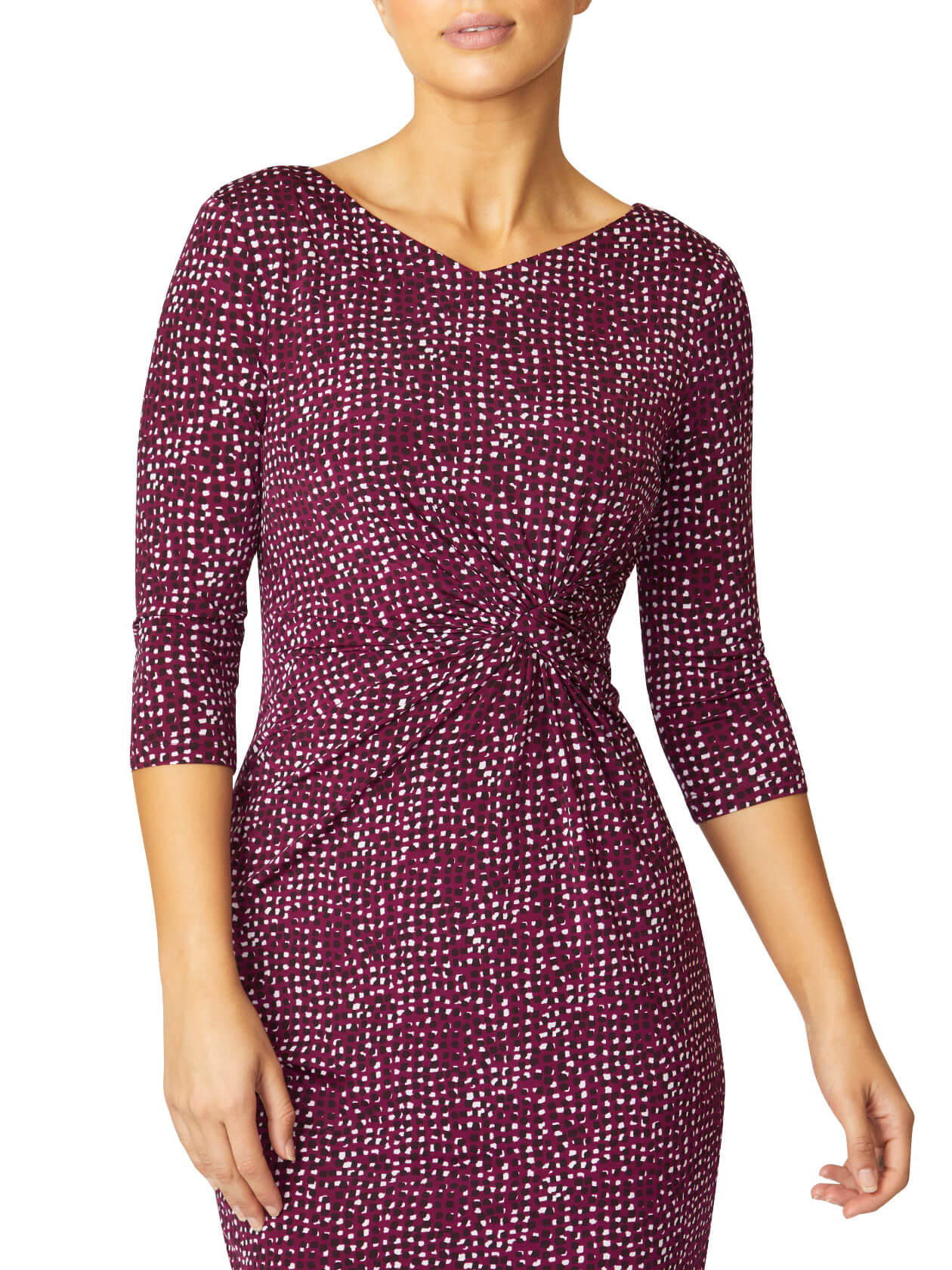Verona Berry Confetti Jersey Dress