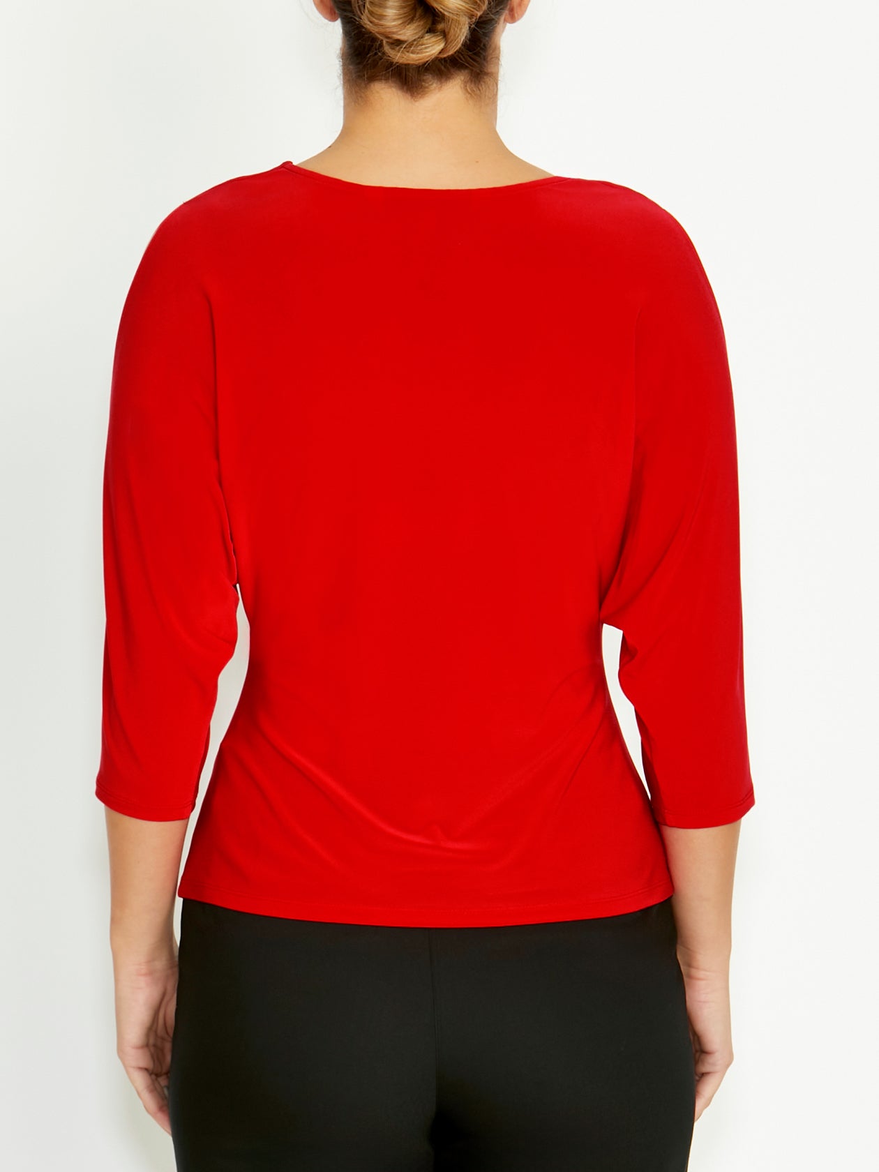 Women's Jersey Top in Red | Yasmina