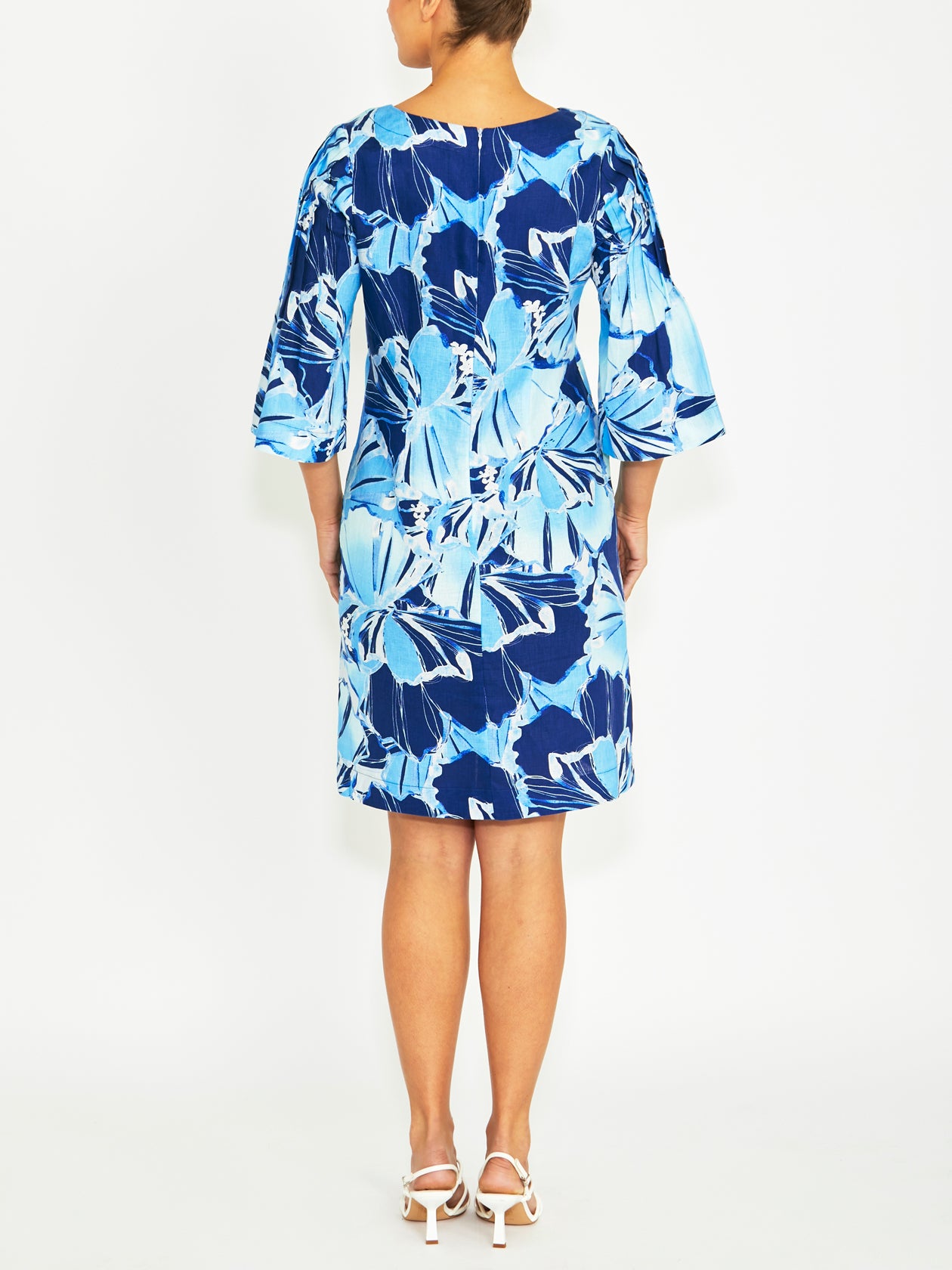 Carlie Glacier Linen Dress