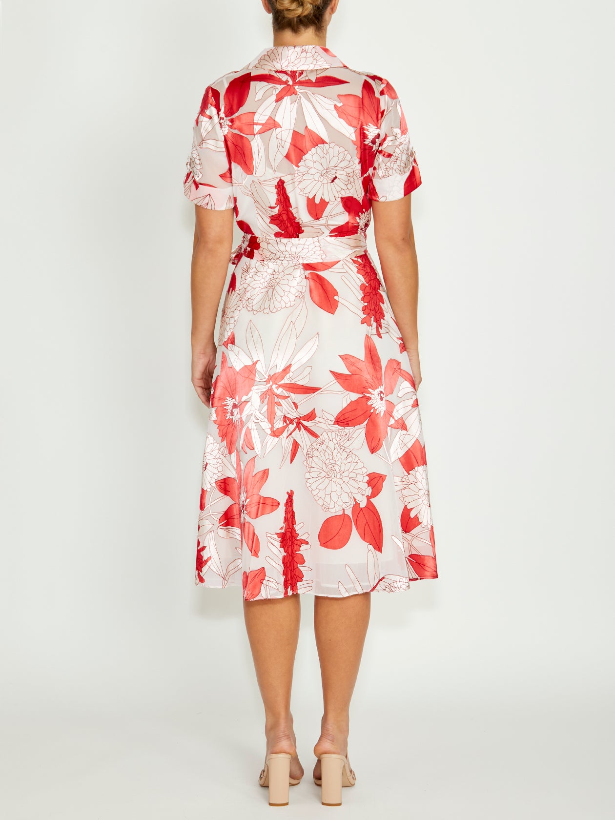 Women's Satin Shirtdress Dress | Sadie