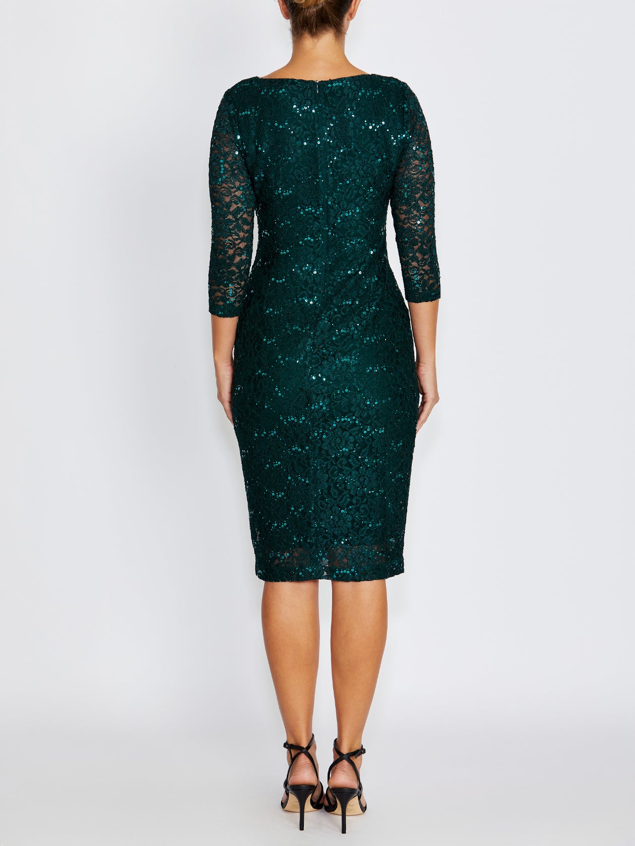 Leighton Evergreen Stretch Lace Dress