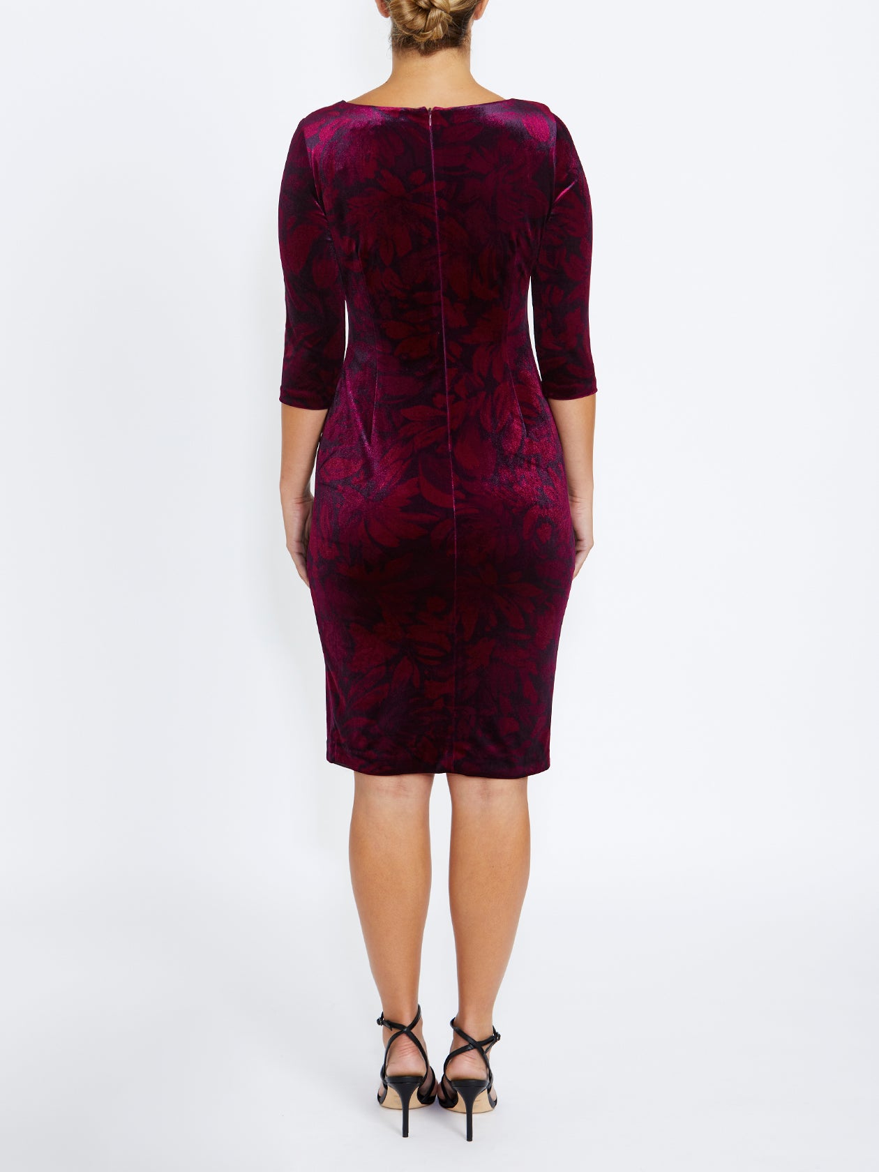Women's Velour Easy Fit Velour Dress in Pink | Lottie