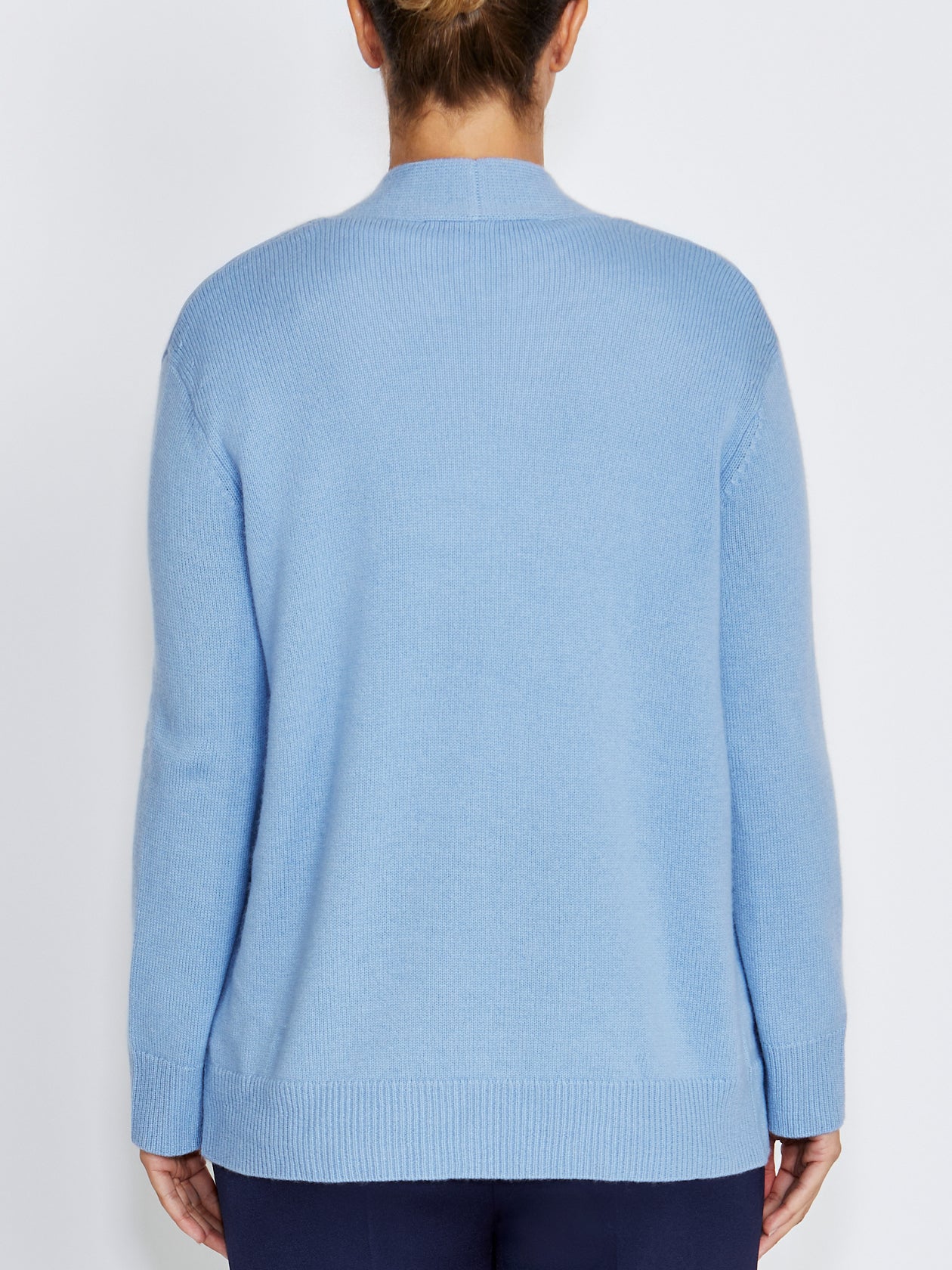 Sophia Blue Wool Cashmere Cardigan