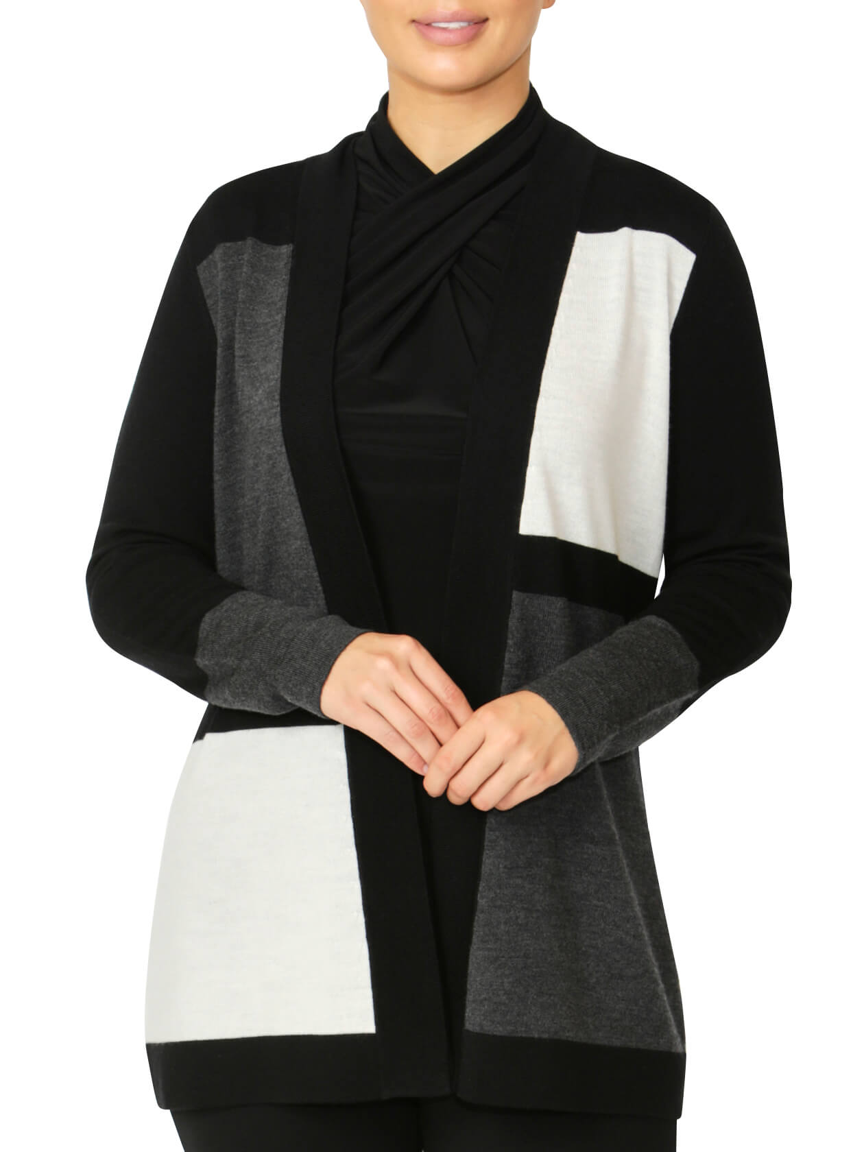 Ashley Colour Block Cardigan