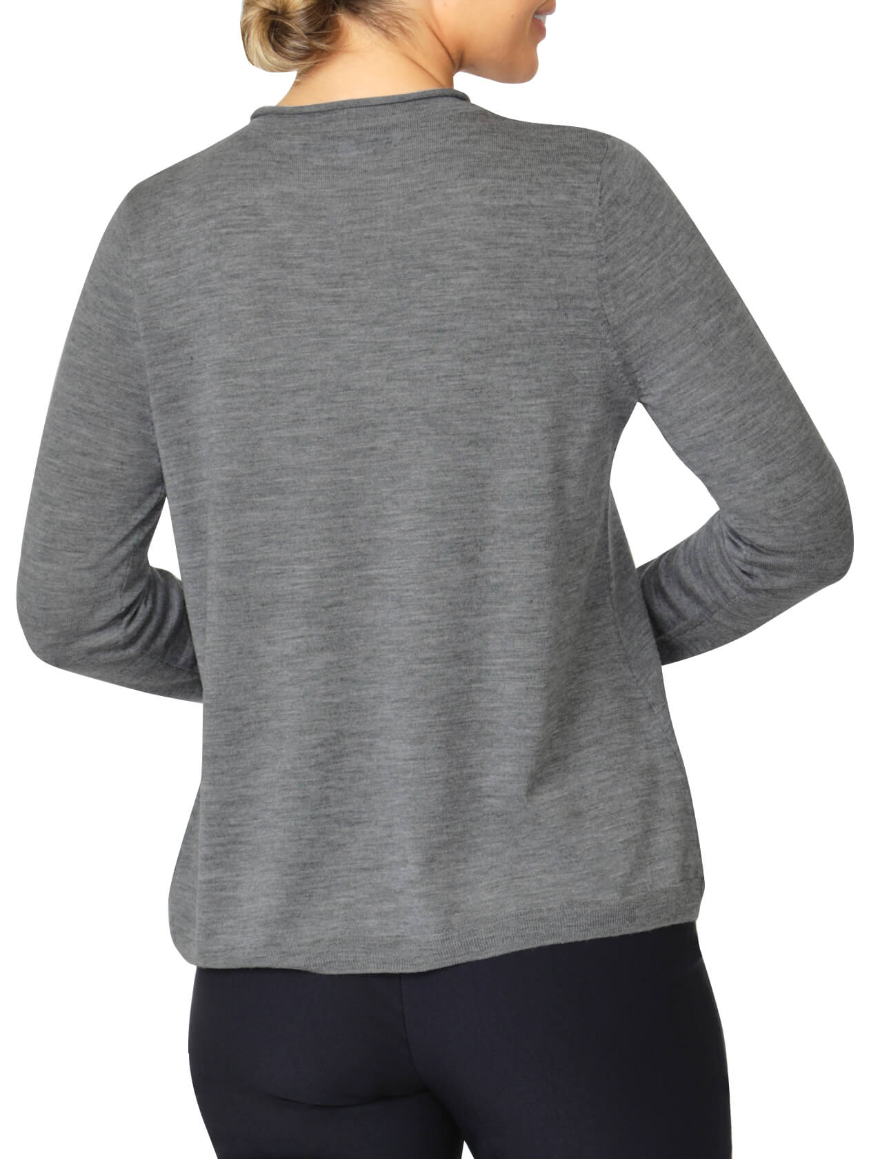 Gwen Grey Funnel Neck Sweater