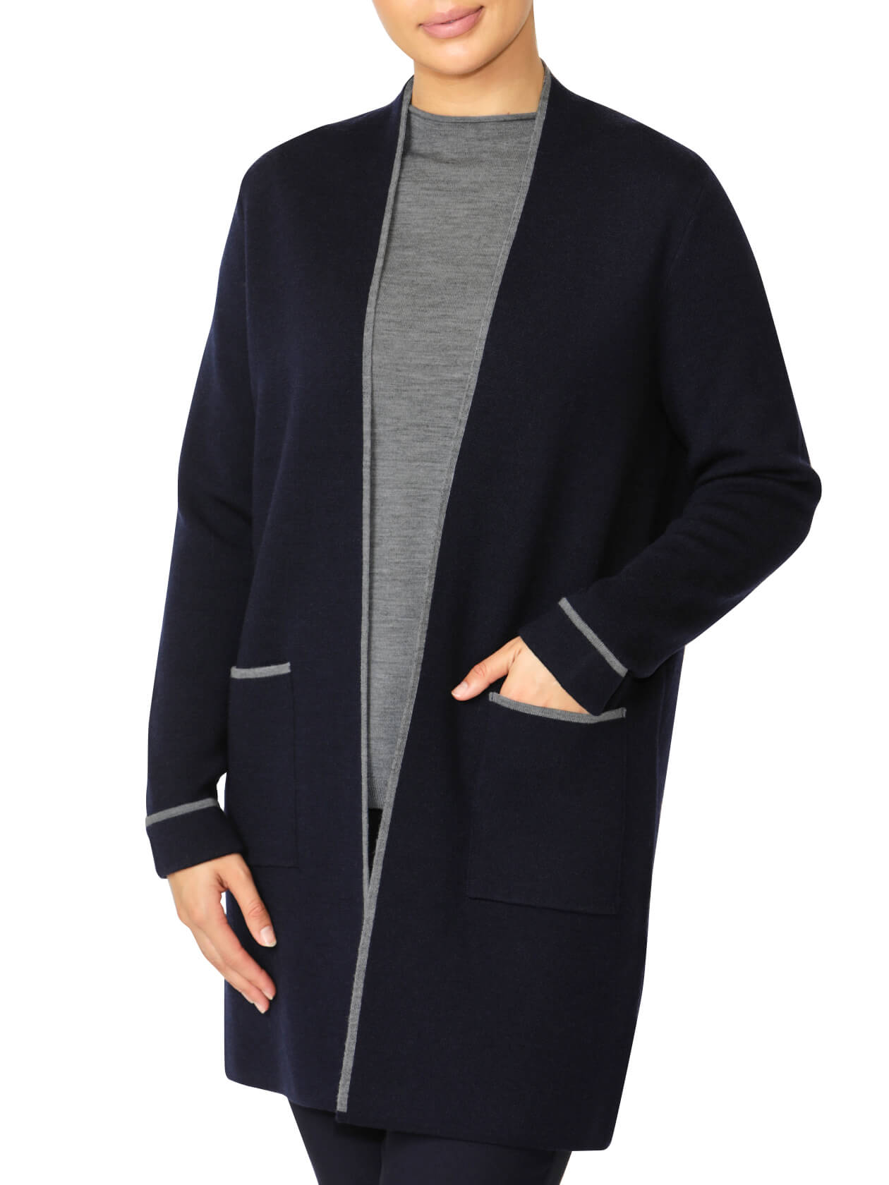 Cleo Navy Longline Cardigan
