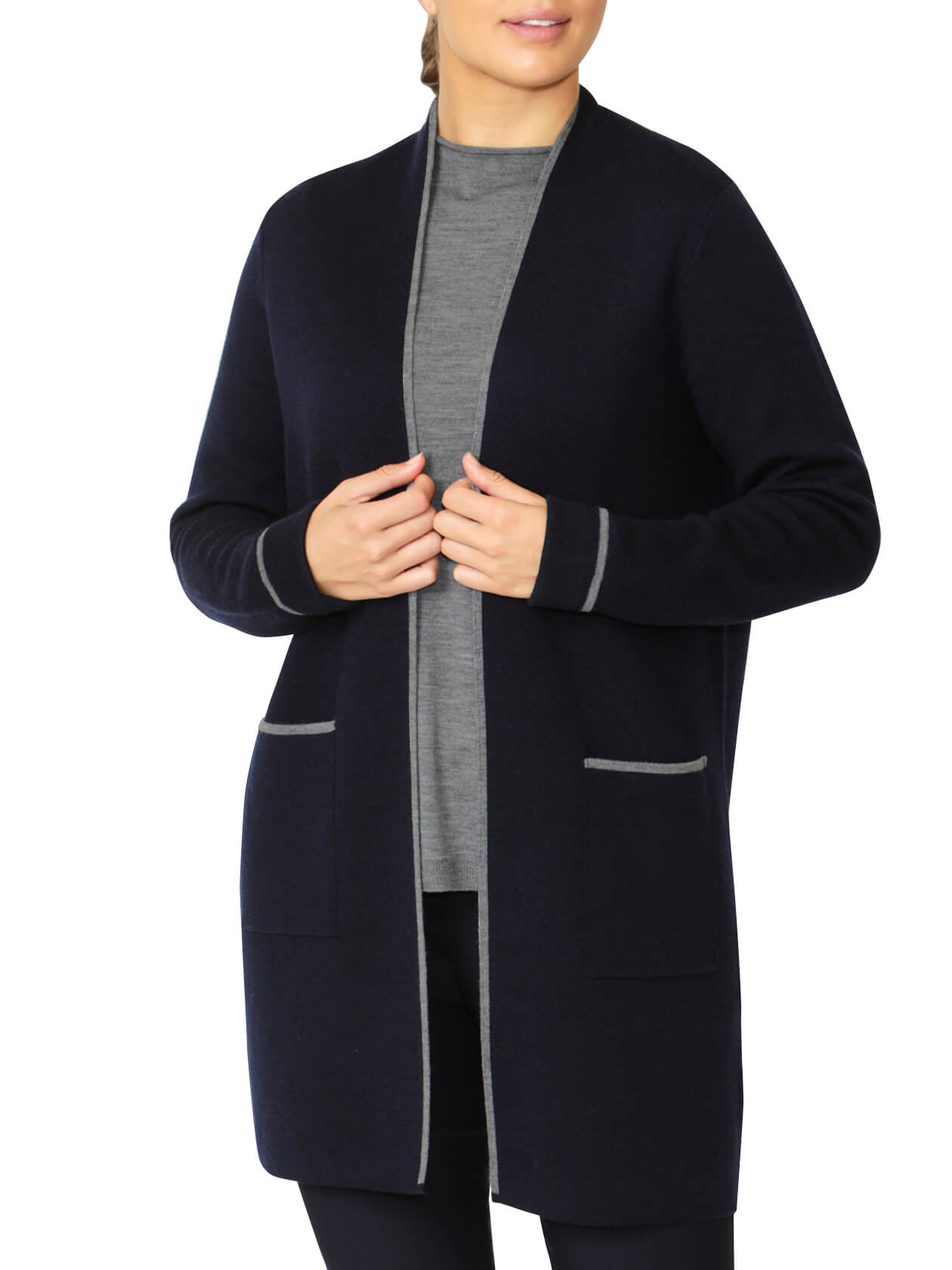 Cleo Navy Longline Cardigan
