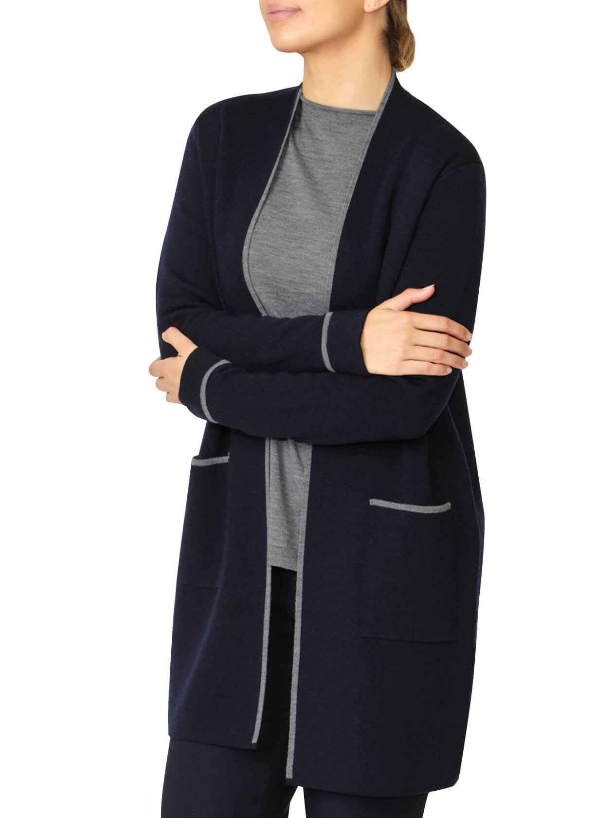 Cleo Navy Longline Cardigan
