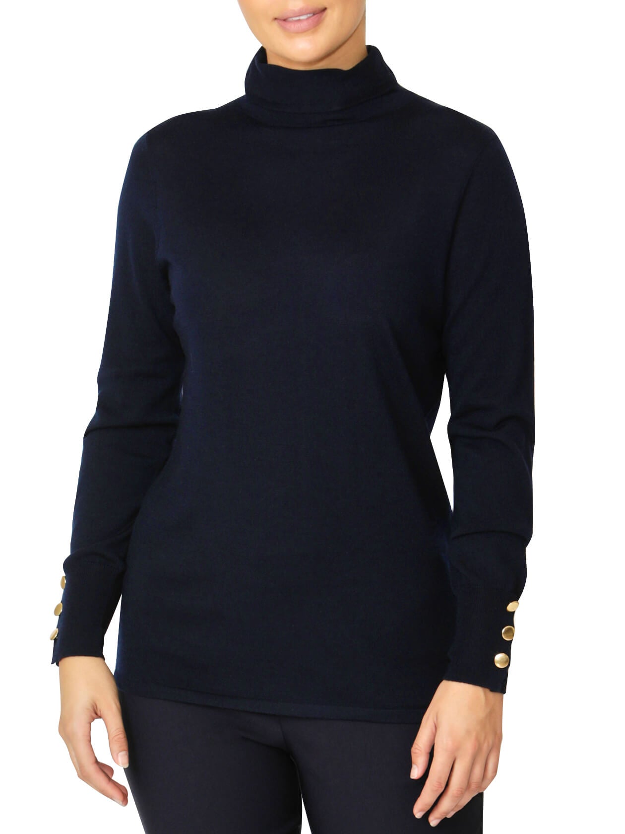 Blair Navy Turtleneck Sweater
