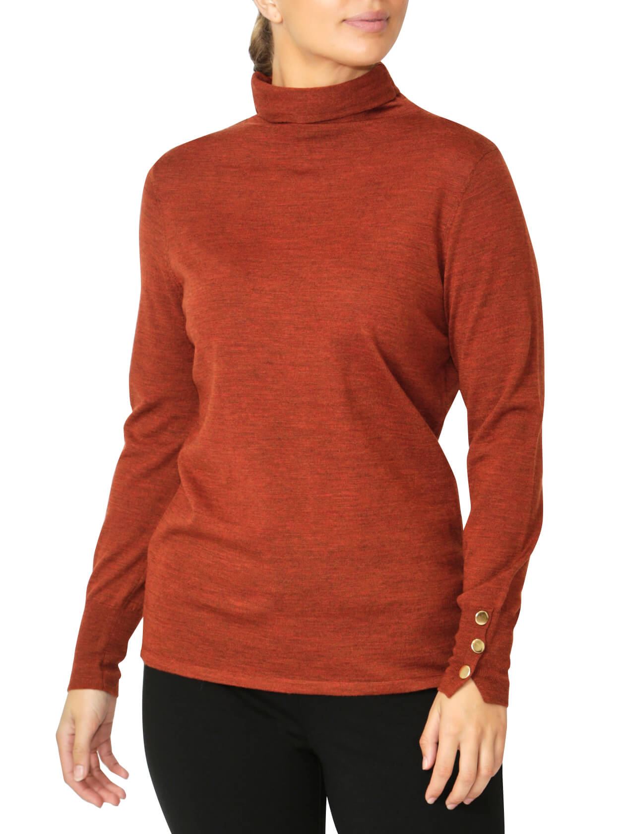 Blair Rust Turtleneck Sweater