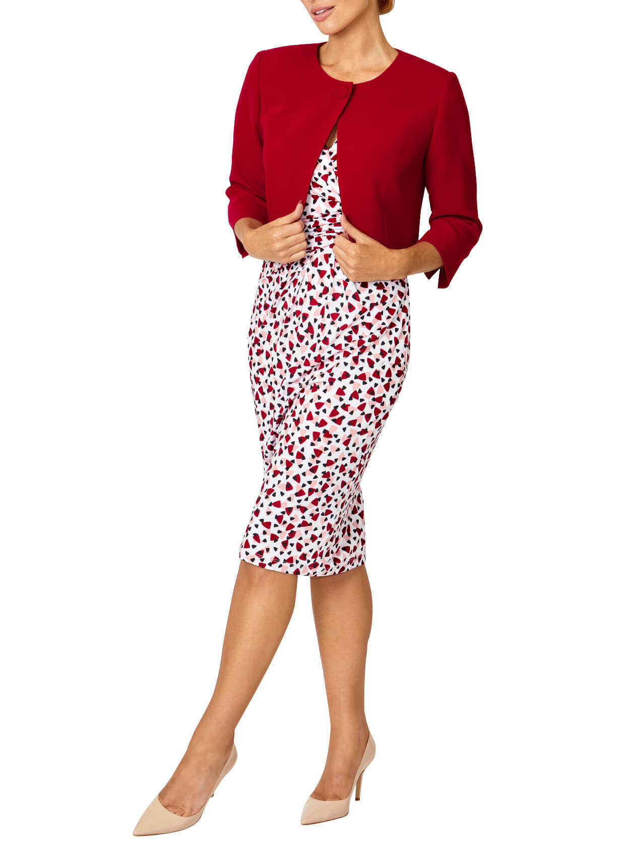 Emelynn Multi Geo Jersey Dress