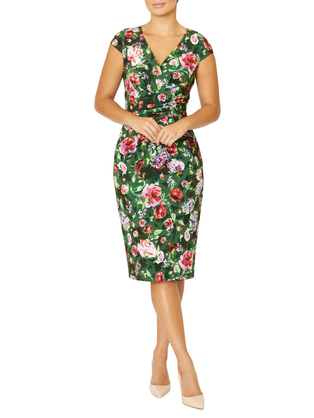 Emelynn Garden Flower Jersey Dress