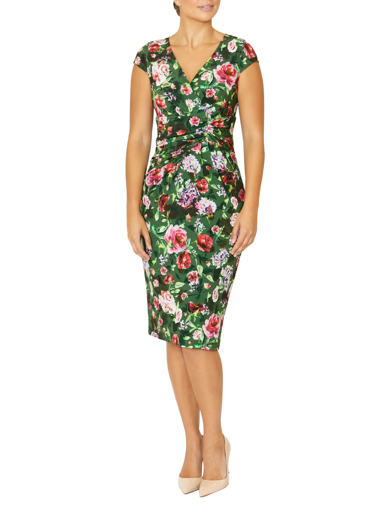 Emelynn Garden Flower Jersey Dress
