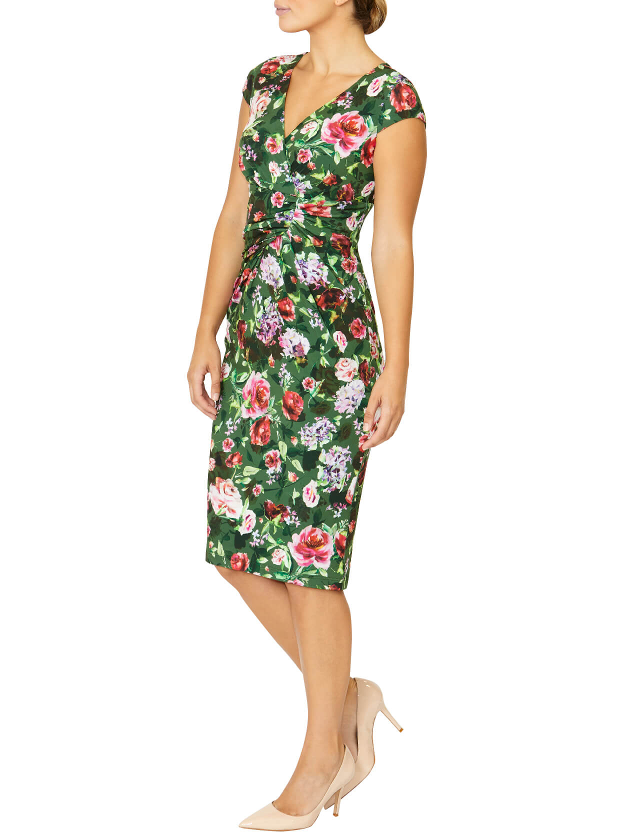 Emelynn Garden Flower Jersey Dress