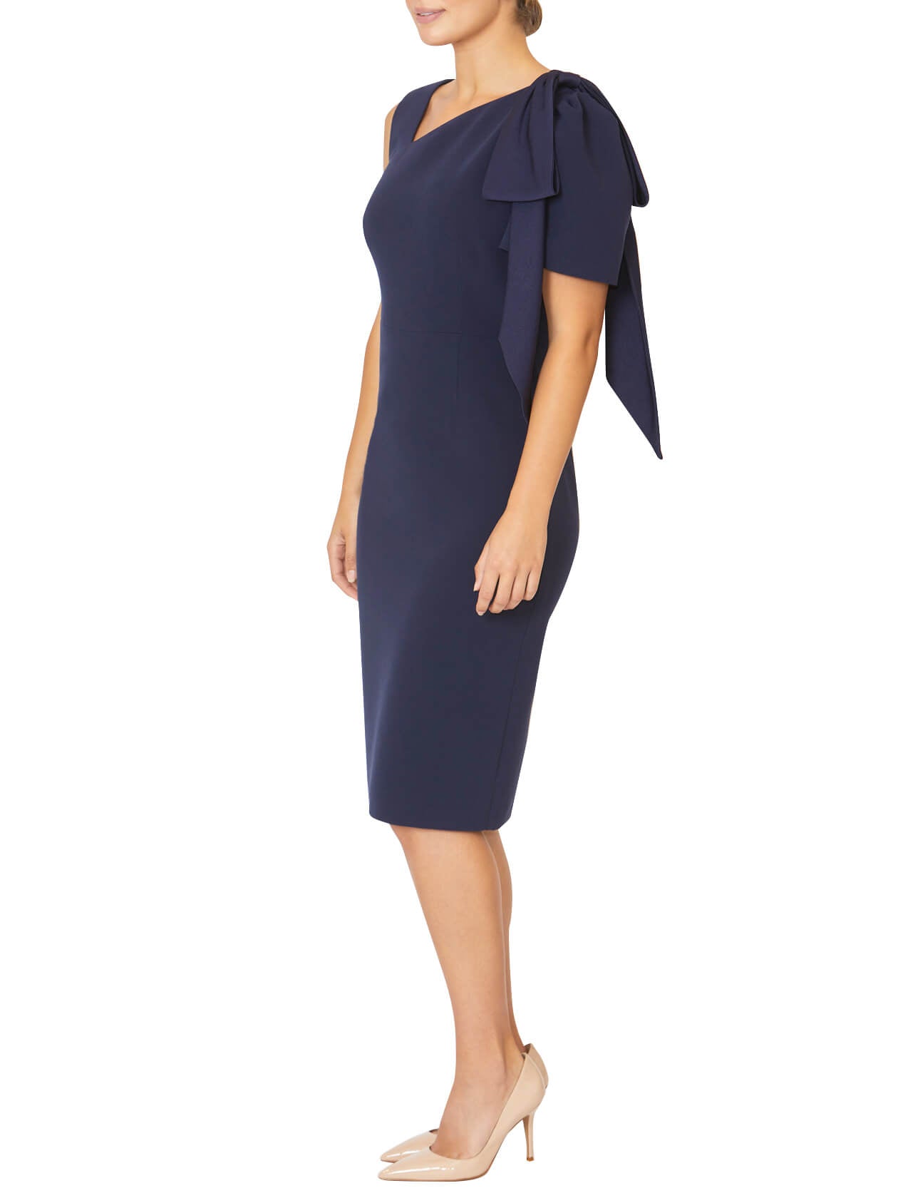 Elyse Navy Bow Dress