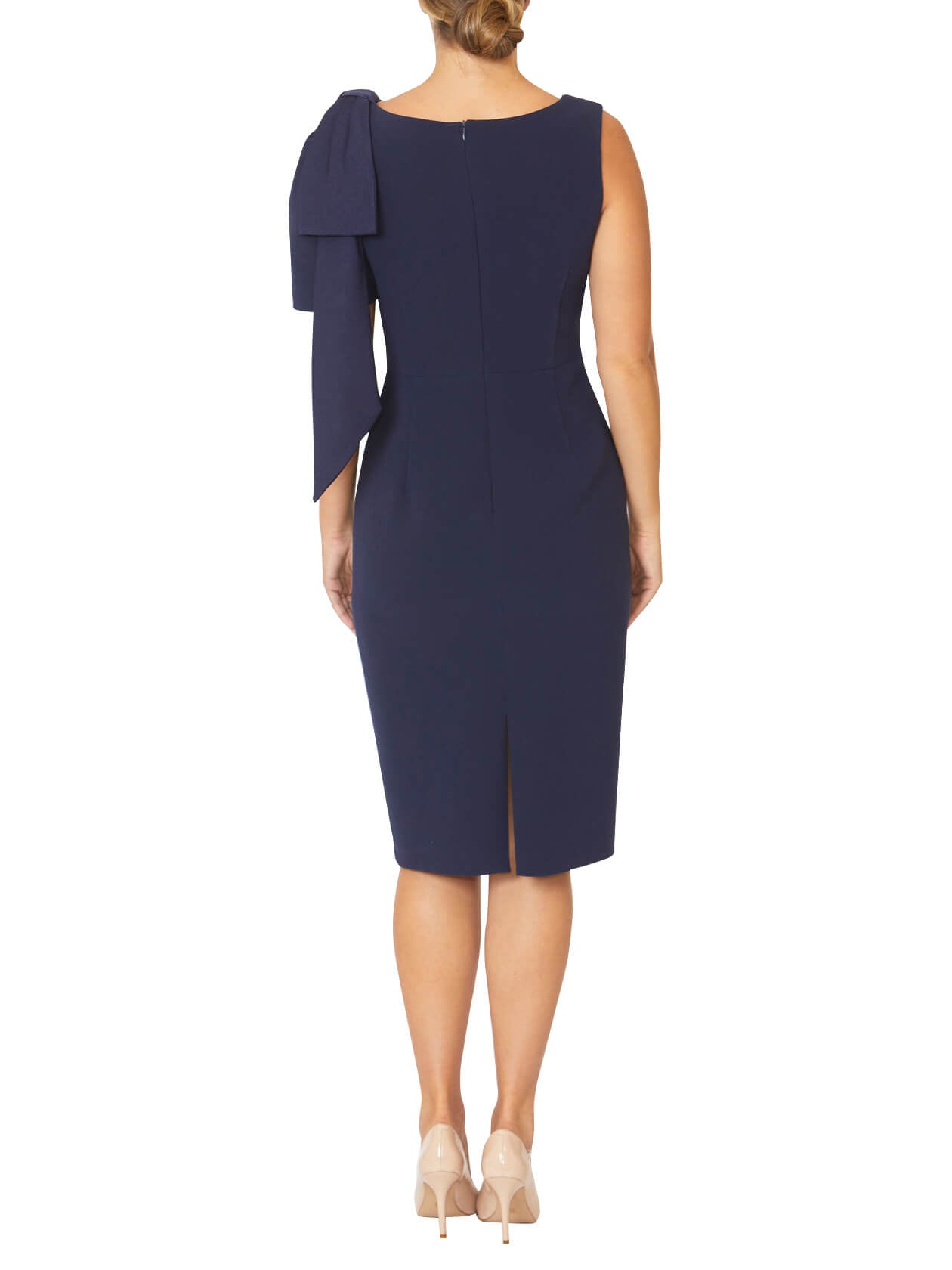 Elyse Navy Bow Dress