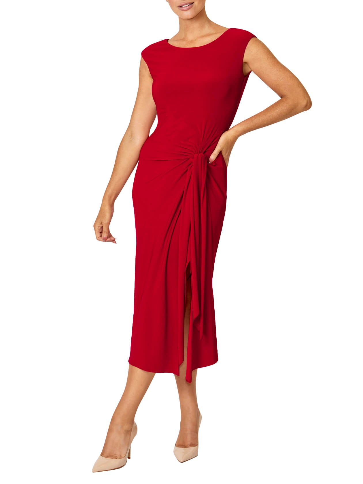 Savanah Red Jersey Dress
