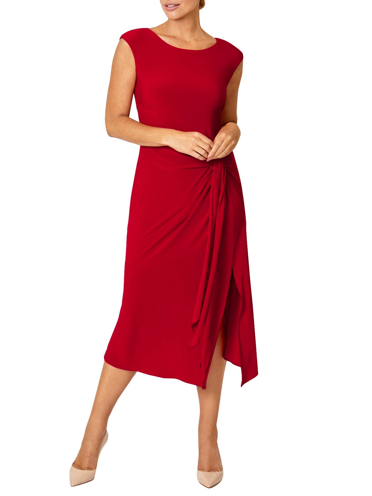 Savanah Red Jersey Dress