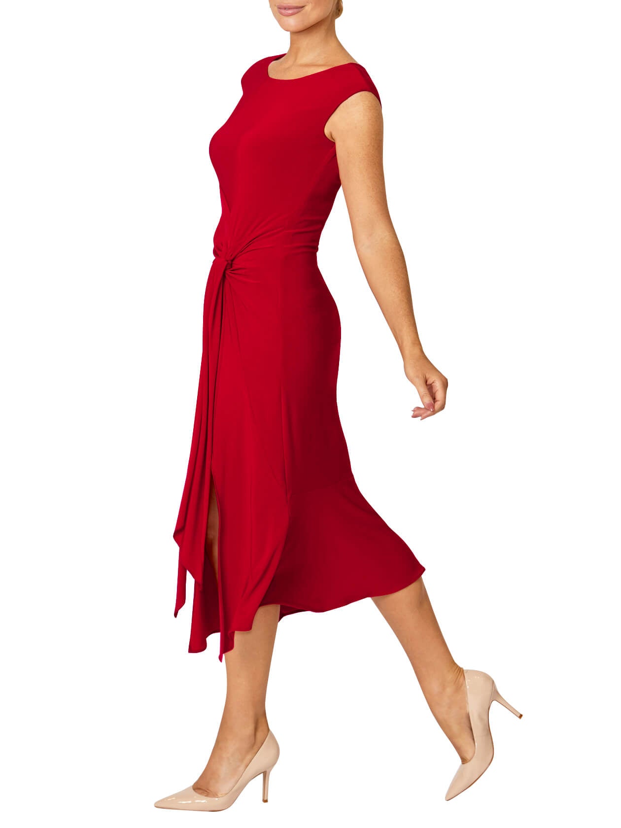 Savanah Red Jersey Dress
