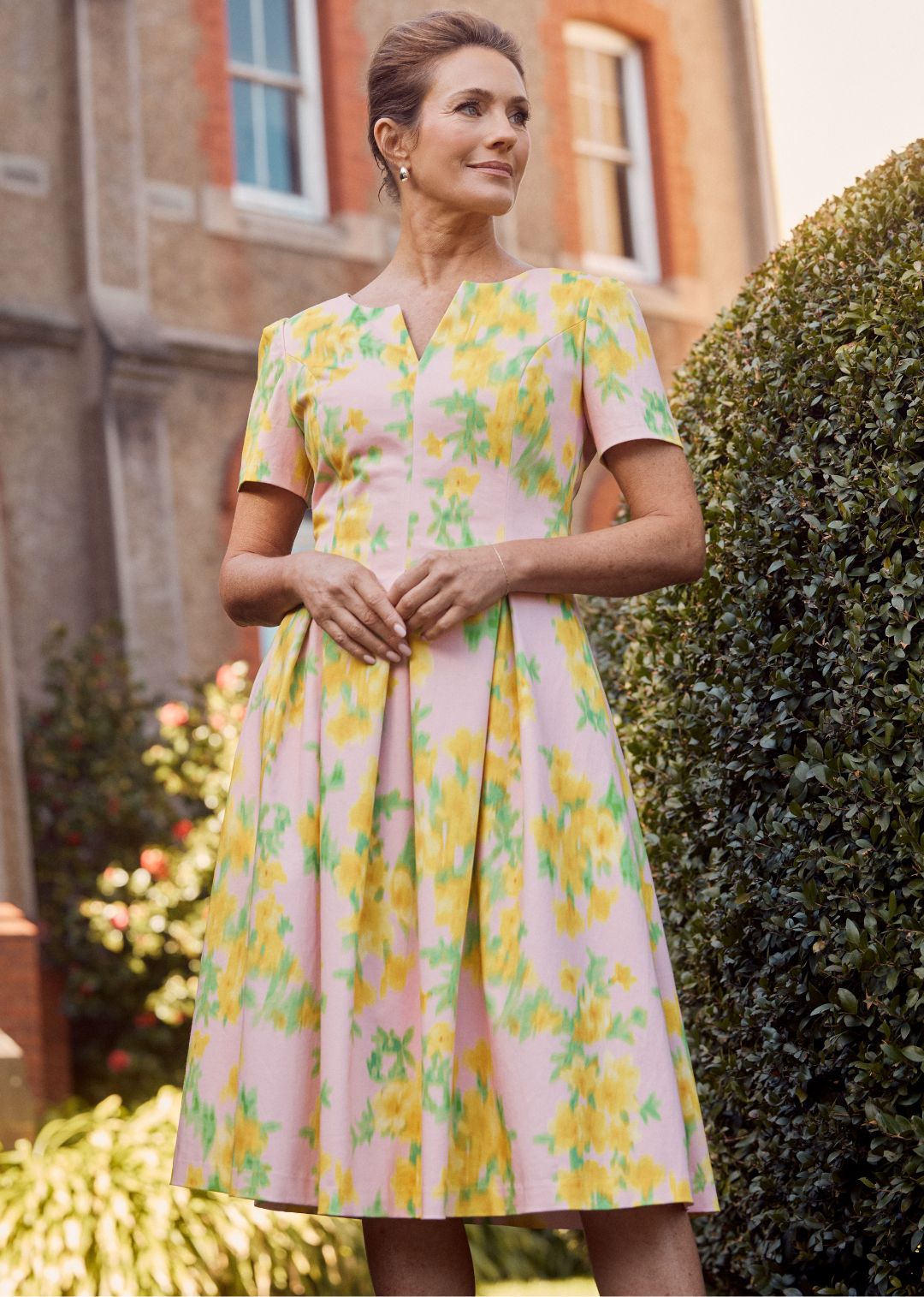 Event Dresses- Alessandra Pink Floral Dress