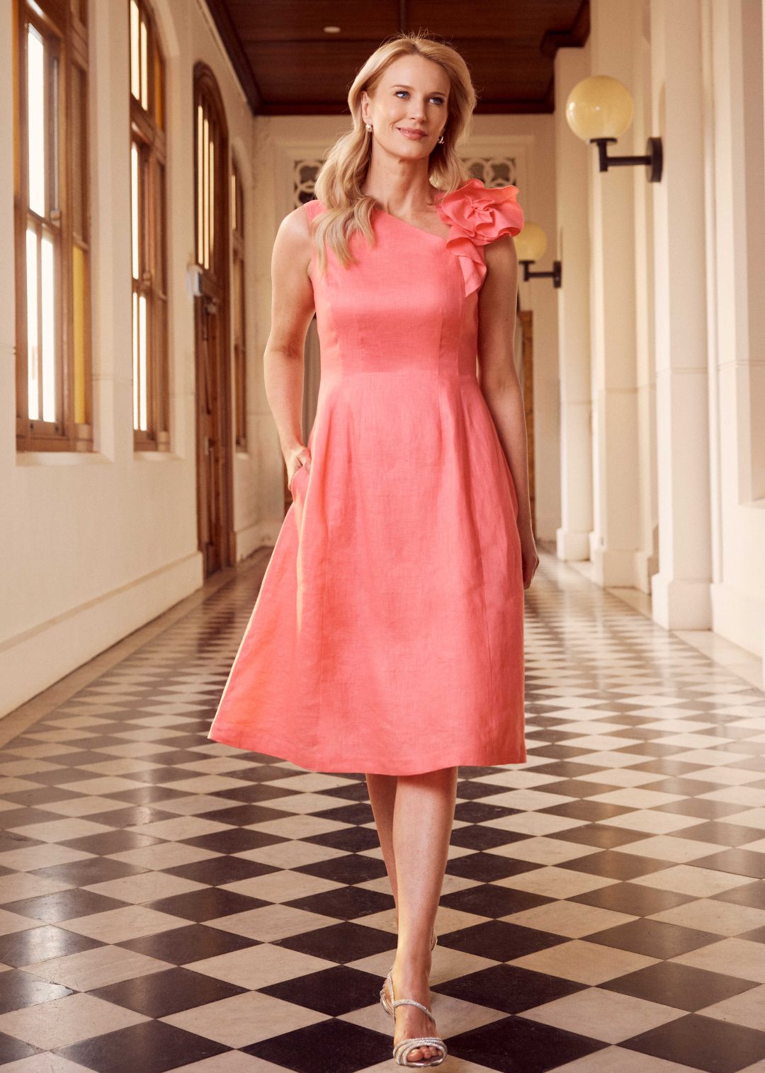 Event Dresses- Everly Coral Dress