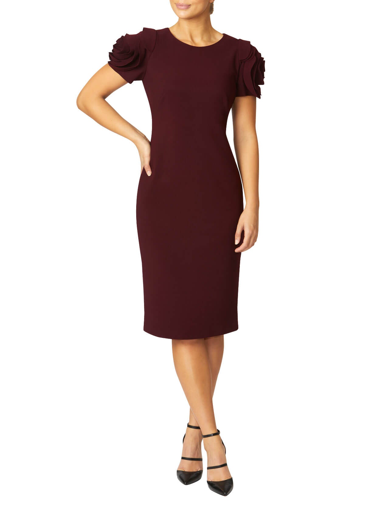 Thea Merlot Dress