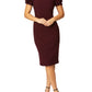 Thea Merlot Dress