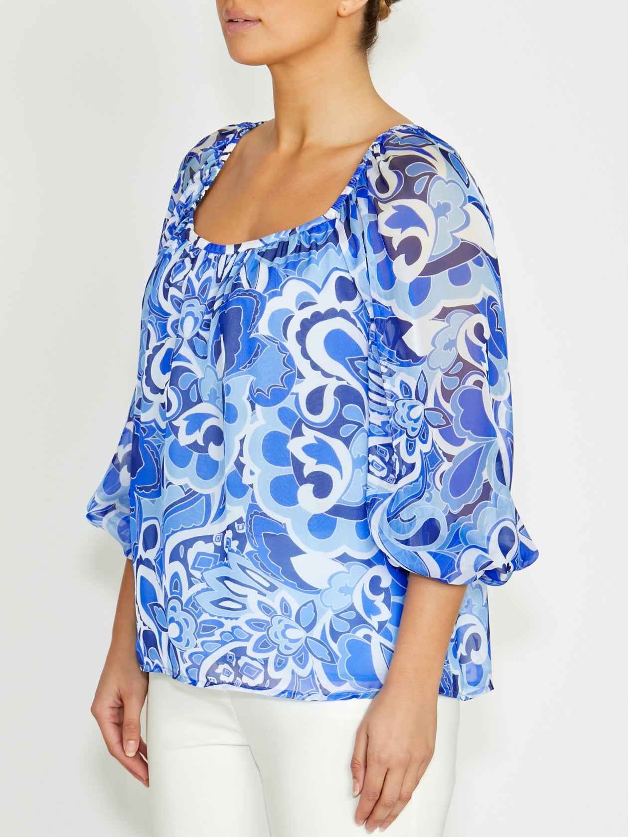 Ena Moonlight Silk Blouse
