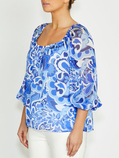 Ena Moonlight Silk Blouse