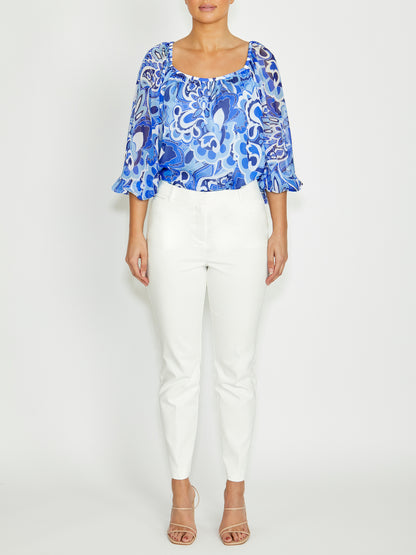 Ena Moonlight Silk Blouse