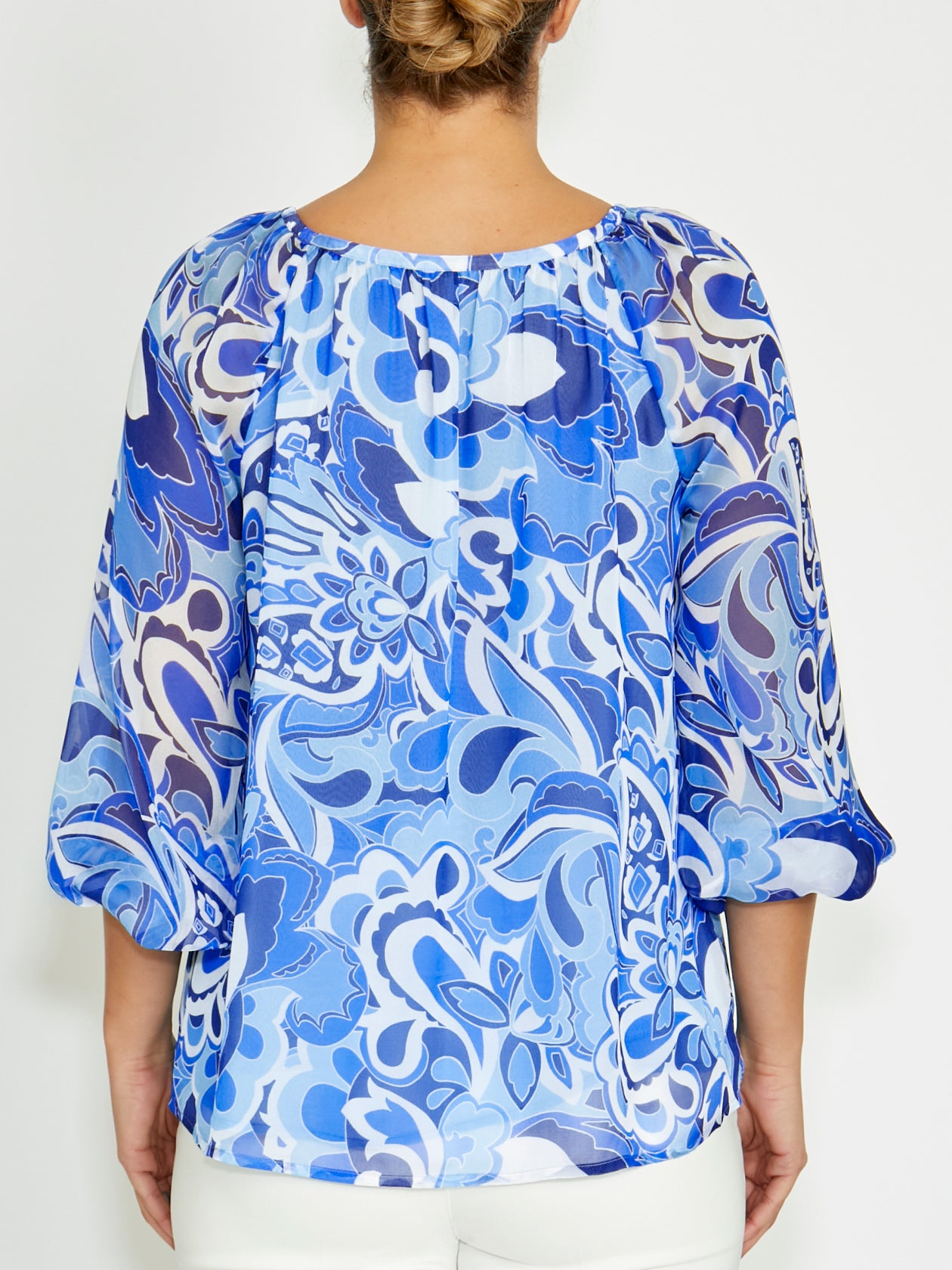 Ena Moonlight Silk Blouse
