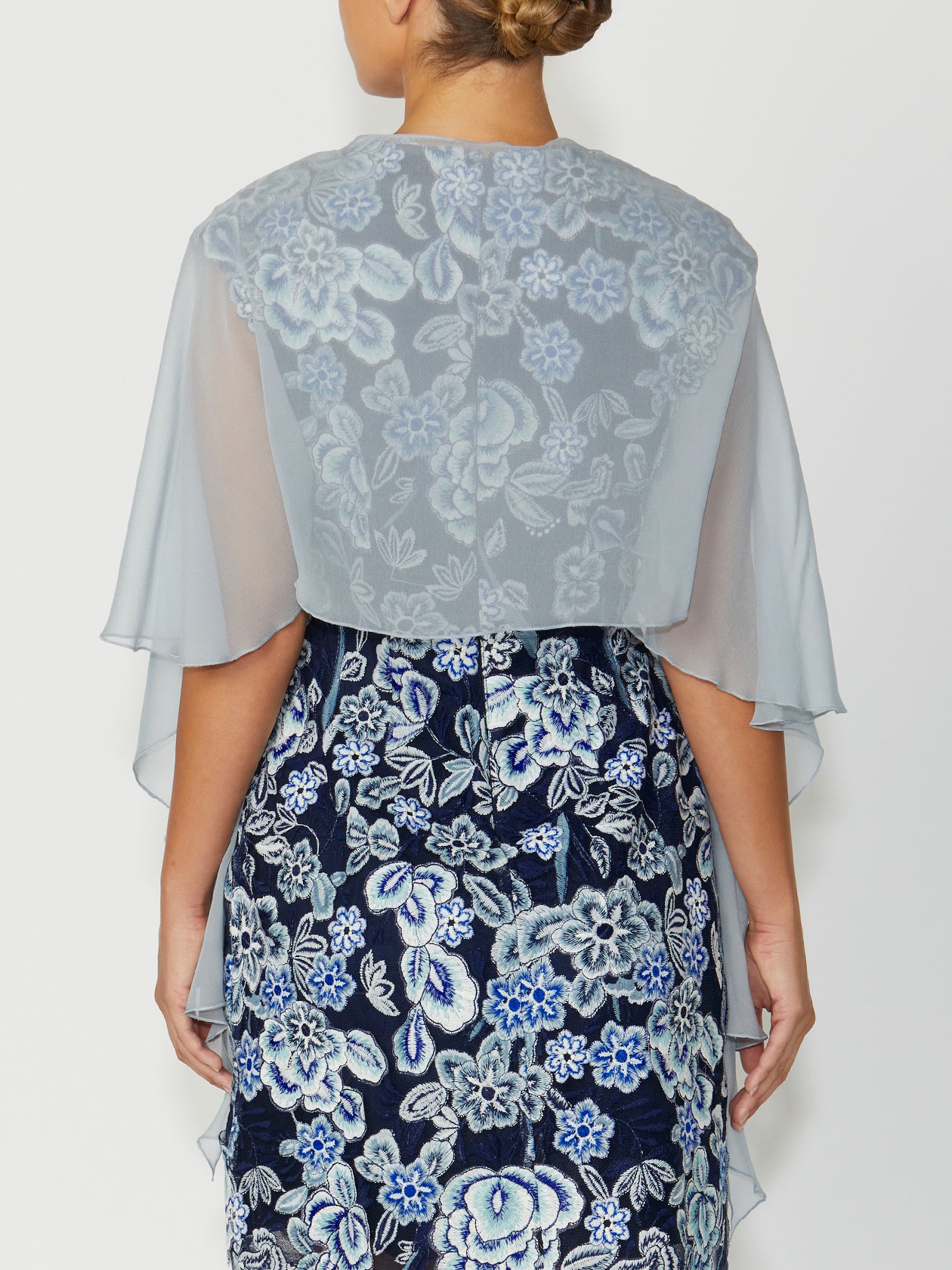 Ice Blue Silk Shrug | Anthea Crawford